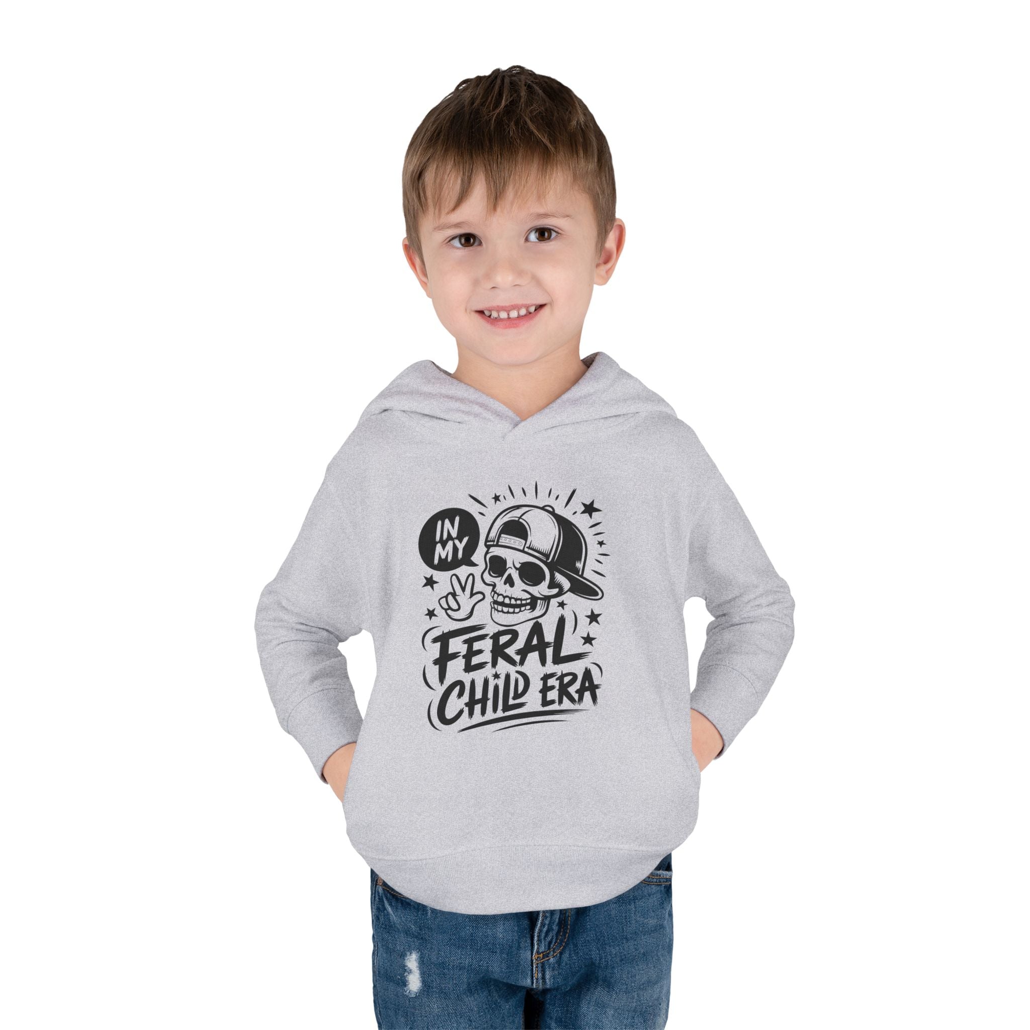 Graphic Toddler Hoodie - In My Feral Child Era | Kids clothes by atgodanddesigns