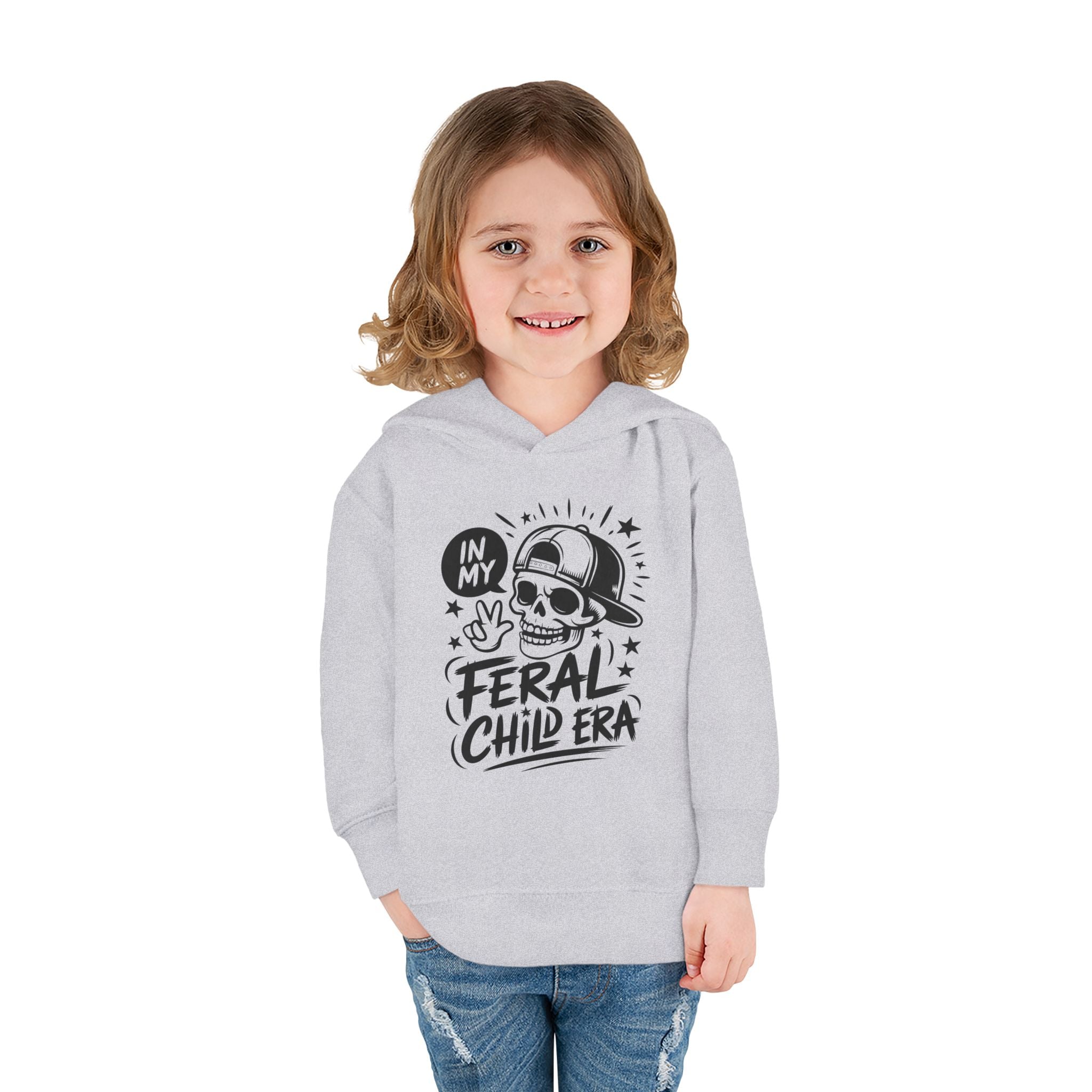 Graphic Toddler Hoodie - In My Feral Child Era | Kids clothes by atgodanddesigns