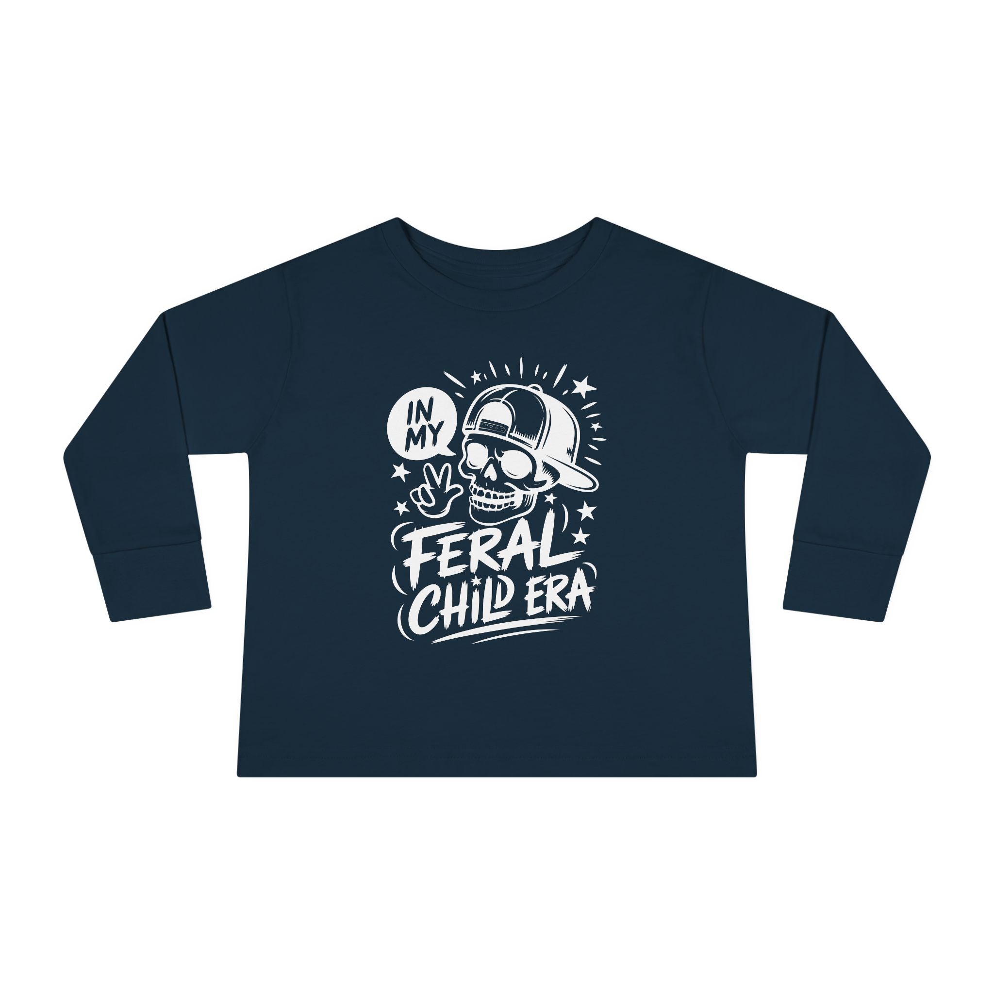 Graphic Toddler Long Sleeve T-Shirt - In My Feral Child Era | Kids clothes by atgodanddesigns