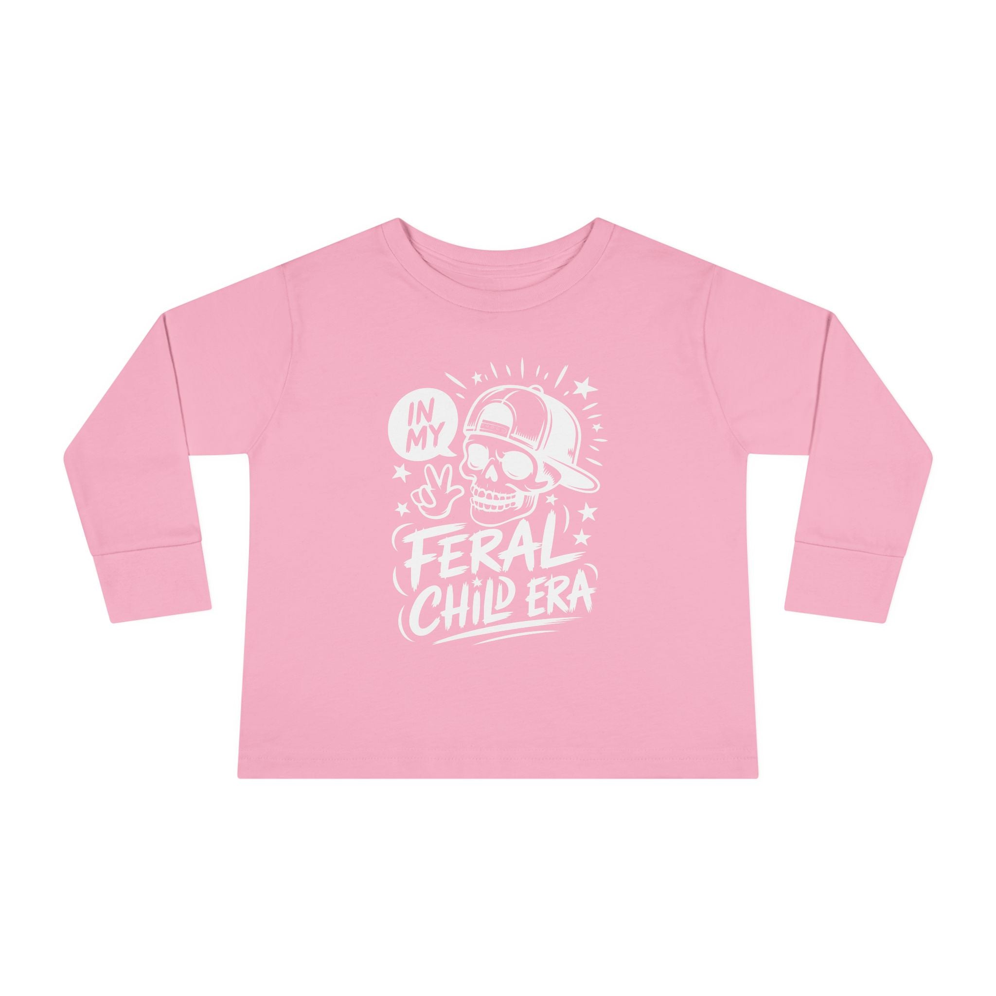 Graphic Toddler Long Sleeve T-Shirt - In My Feral Child Era | Kids clothes by atgodanddesigns