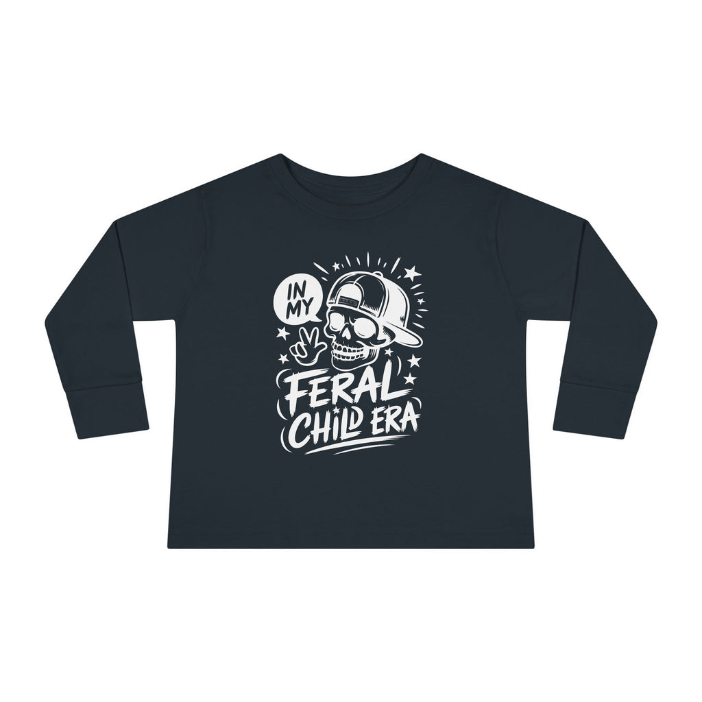 Graphic Toddler Long Sleeve T-Shirt - In My Feral Child Era | Kids clothes by atgodanddesigns