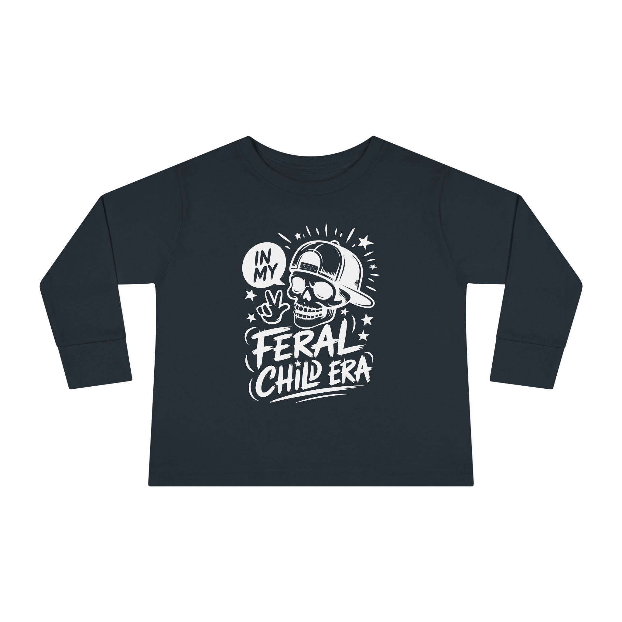 Graphic Toddler Long Sleeve T-Shirt - In My Feral Child Era | Kids clothes by atgodanddesigns
