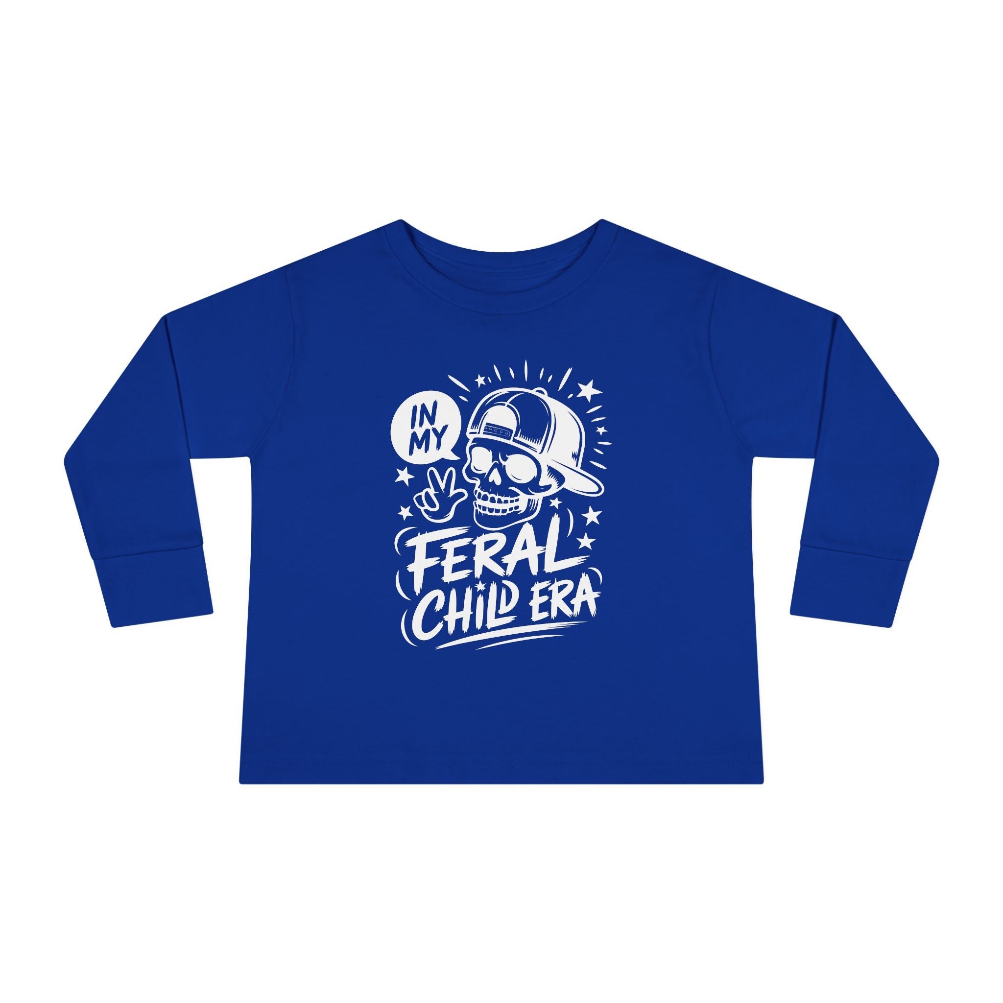 Graphic Toddler Long Sleeve T-Shirt - In My Feral Child Era | Kids clothes by atgodanddesigns