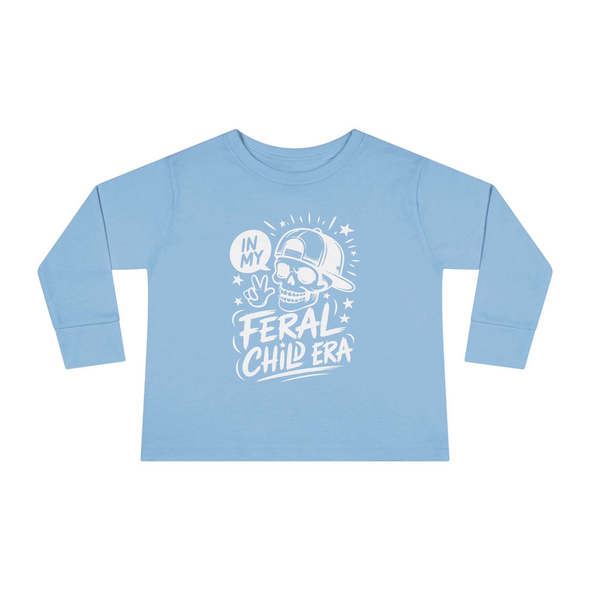 Graphic Toddler Long Sleeve T-Shirt - In My Feral Child Era | Kids clothes by atgodanddesigns