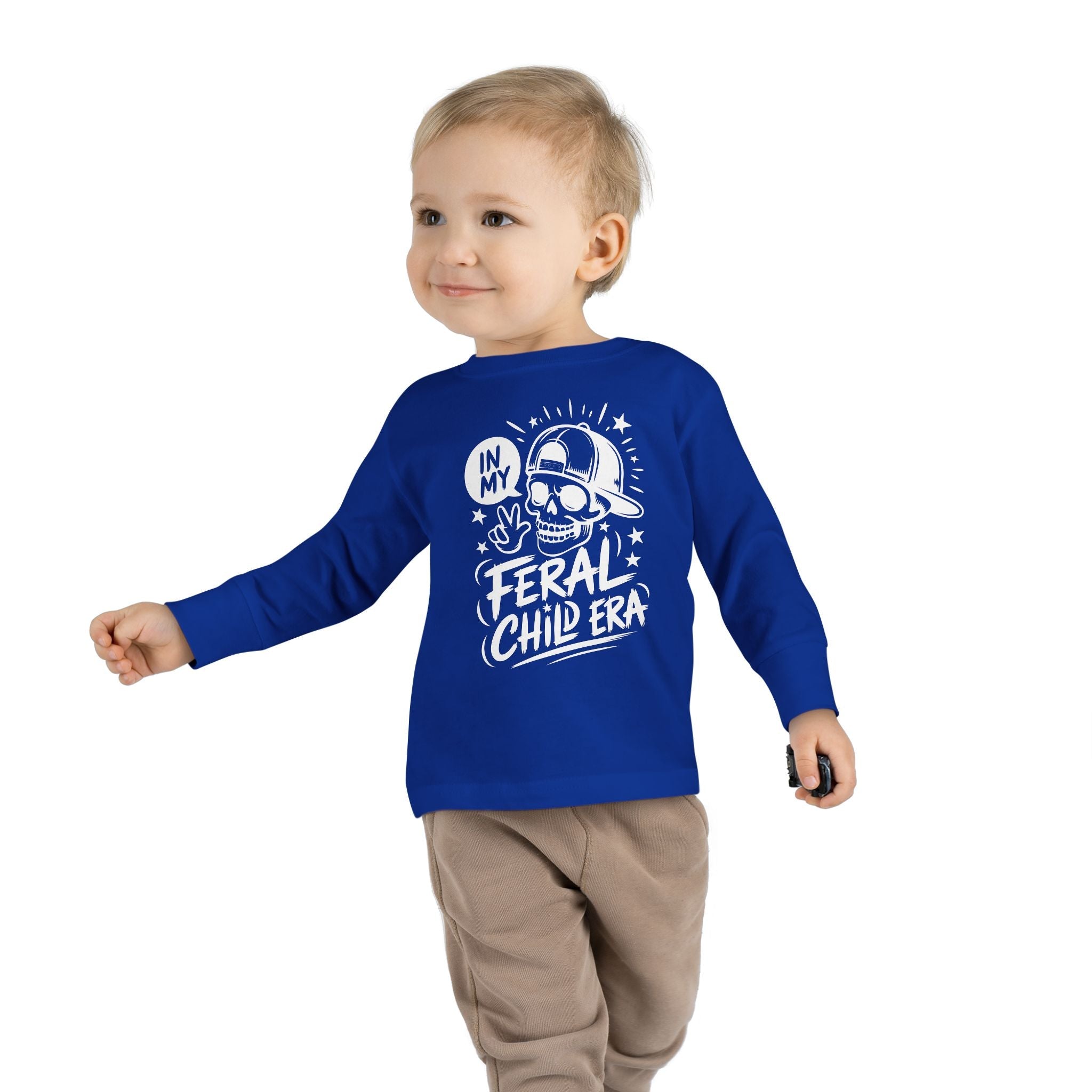 Graphic Toddler Long Sleeve T-Shirt - In My Feral Child Era | Kids clothes by atgodanddesigns