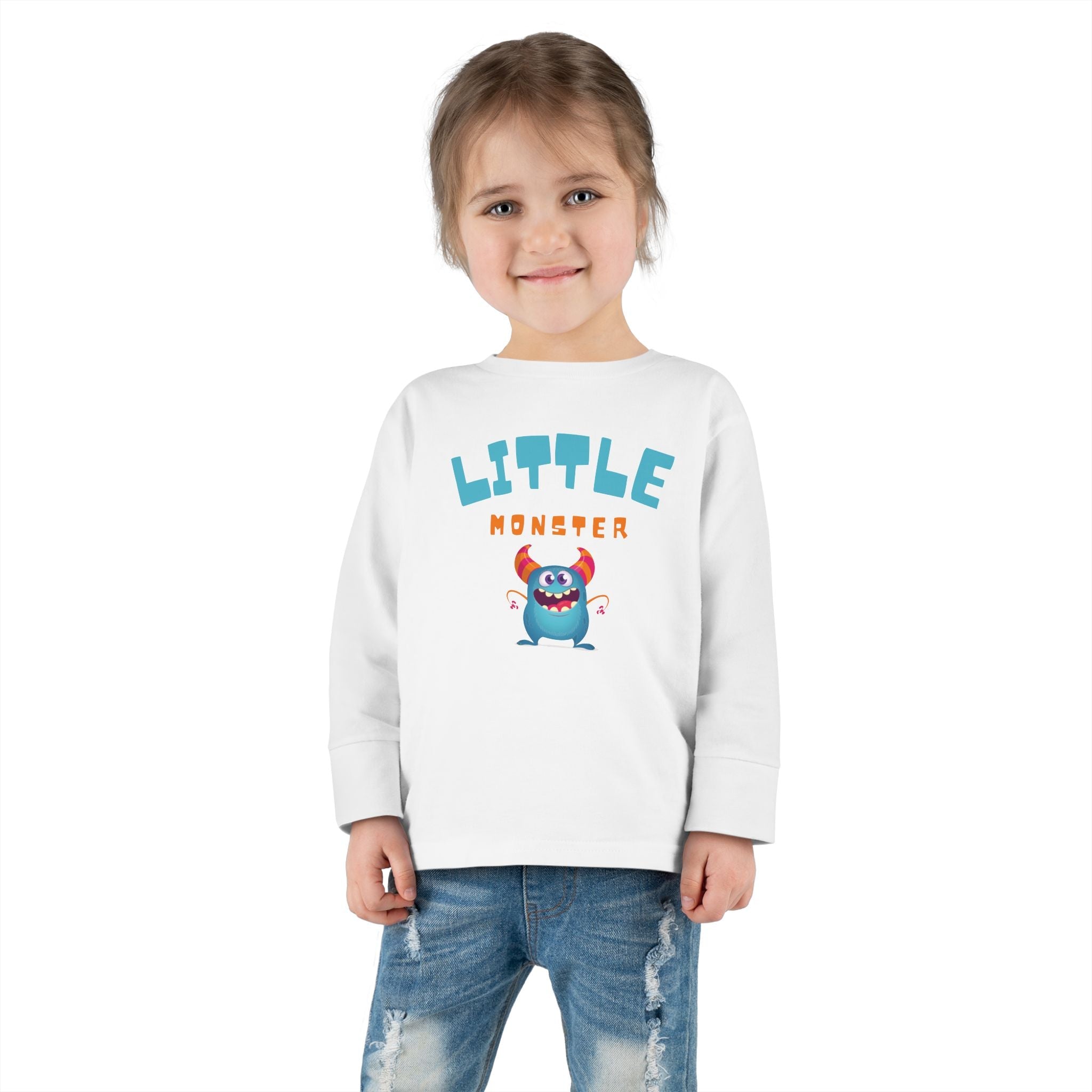 Graphic Toddler Long Sleeve T-Shirt - Little Monster | Kids clothes by atgodanddesigns