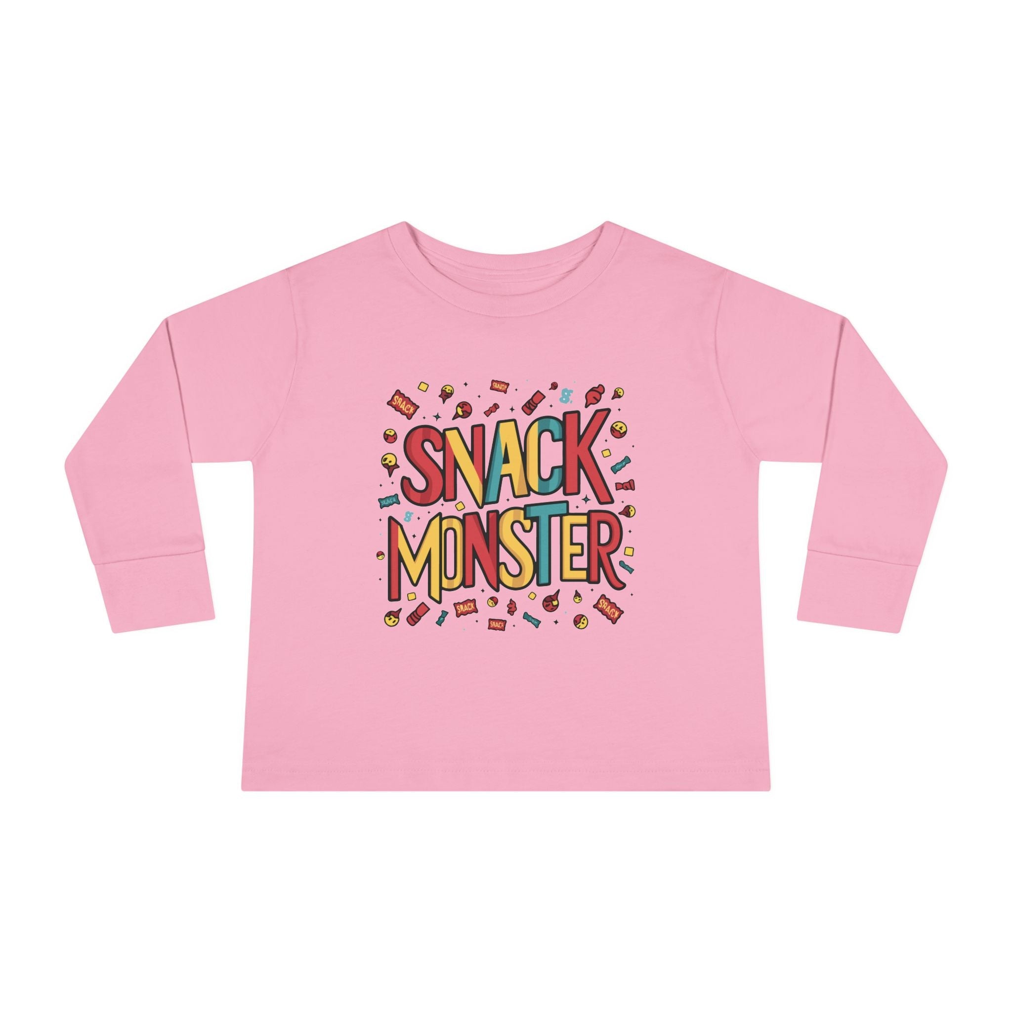 Graphic Toddler Long Sleeve T-Shirt - Snack Monster | Kids clothes by atgodanddesigns