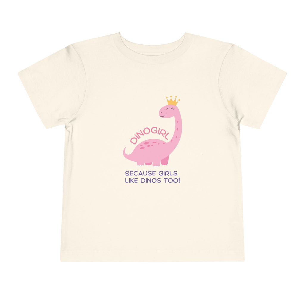 Graphic Toddler T-Shirt - DINOGIRL Because Girls Like Dions Too! | Kids clothes by atgodanddesigns