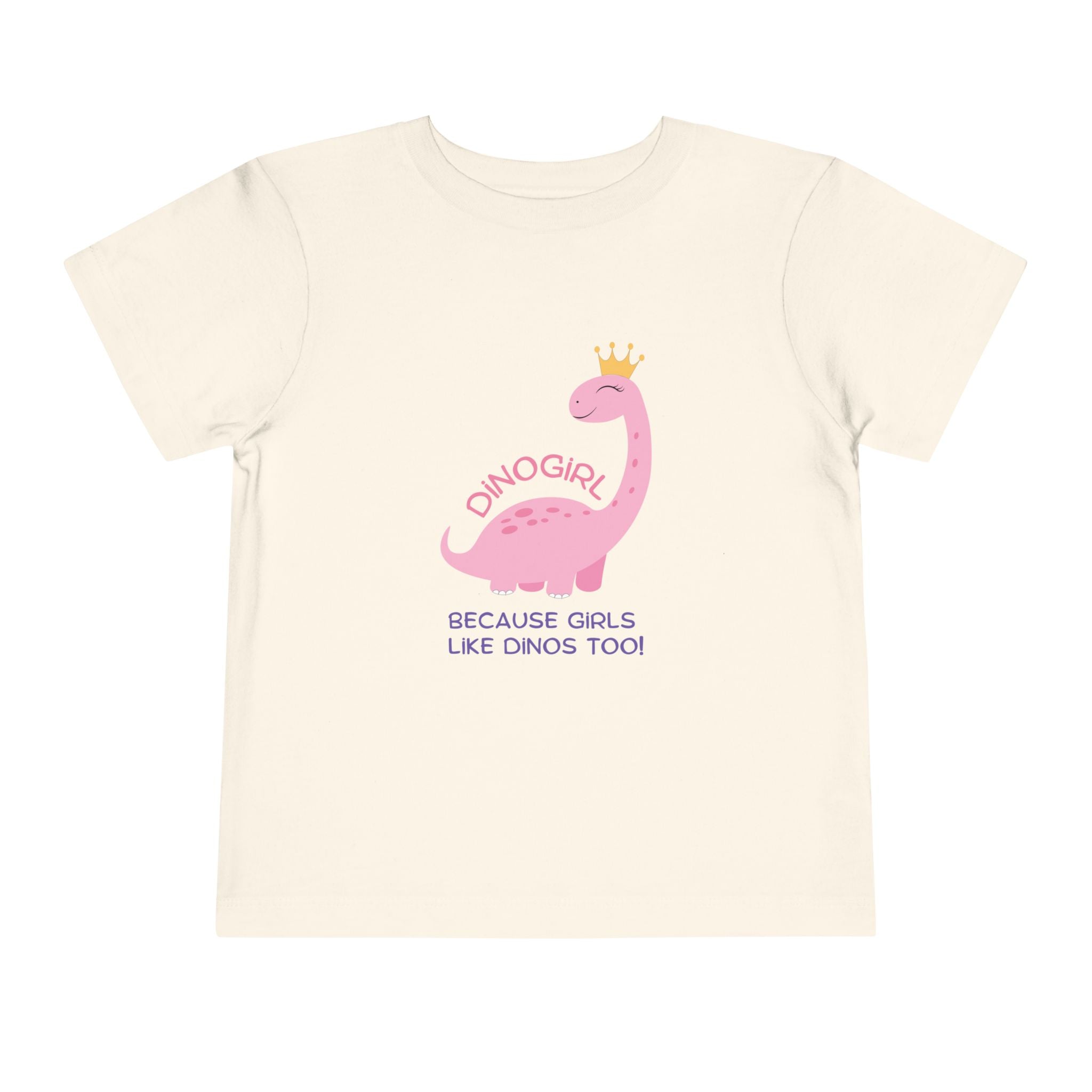 Graphic Toddler T-Shirt - DINOGIRL Because Girls Like Dions Too! | Kids clothes by atgodanddesigns