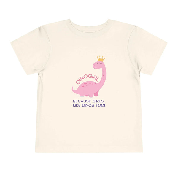 Graphic Toddler T-Shirt - DINOGIRL Because Girls Like Dions Too! | Kids clothes by atgodanddesigns