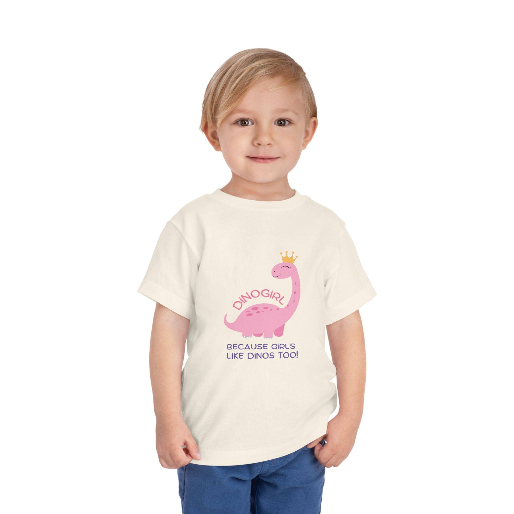Graphic Toddler T-Shirt - DINOGIRL Because Girls Like Dions Too! | Kids clothes by atgodanddesigns