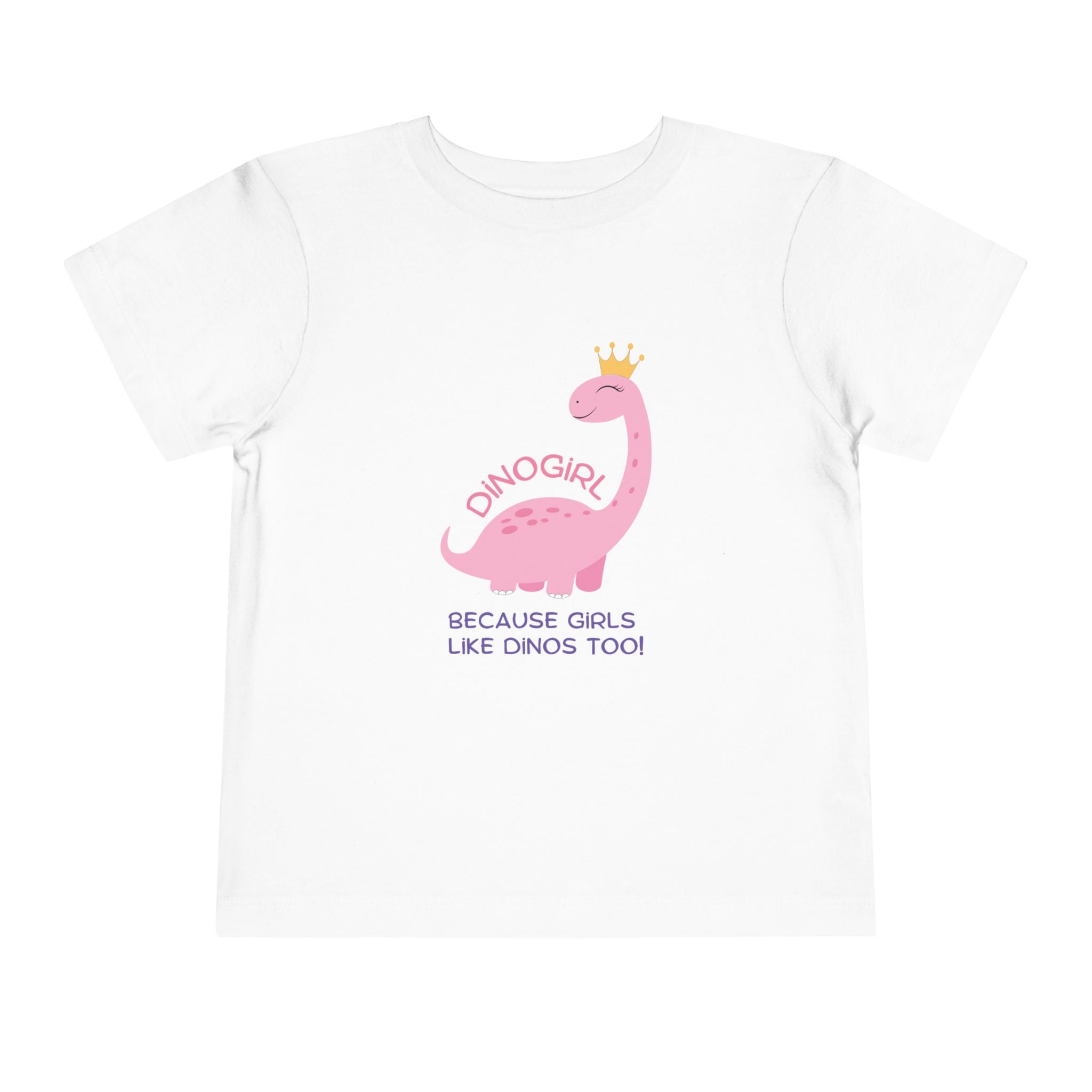 Graphic Toddler T-Shirt - DINOGIRL Because Girls Like Dions Too! | Kids clothes by atgodanddesigns