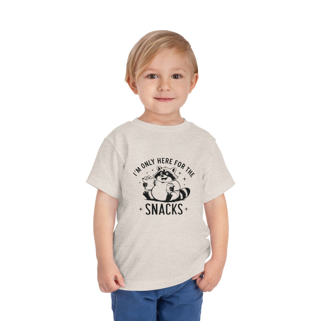 Graphic Toddler T-Shirt - I'm Only Here For The Snacks | Kids clothes by atgodanddesigns