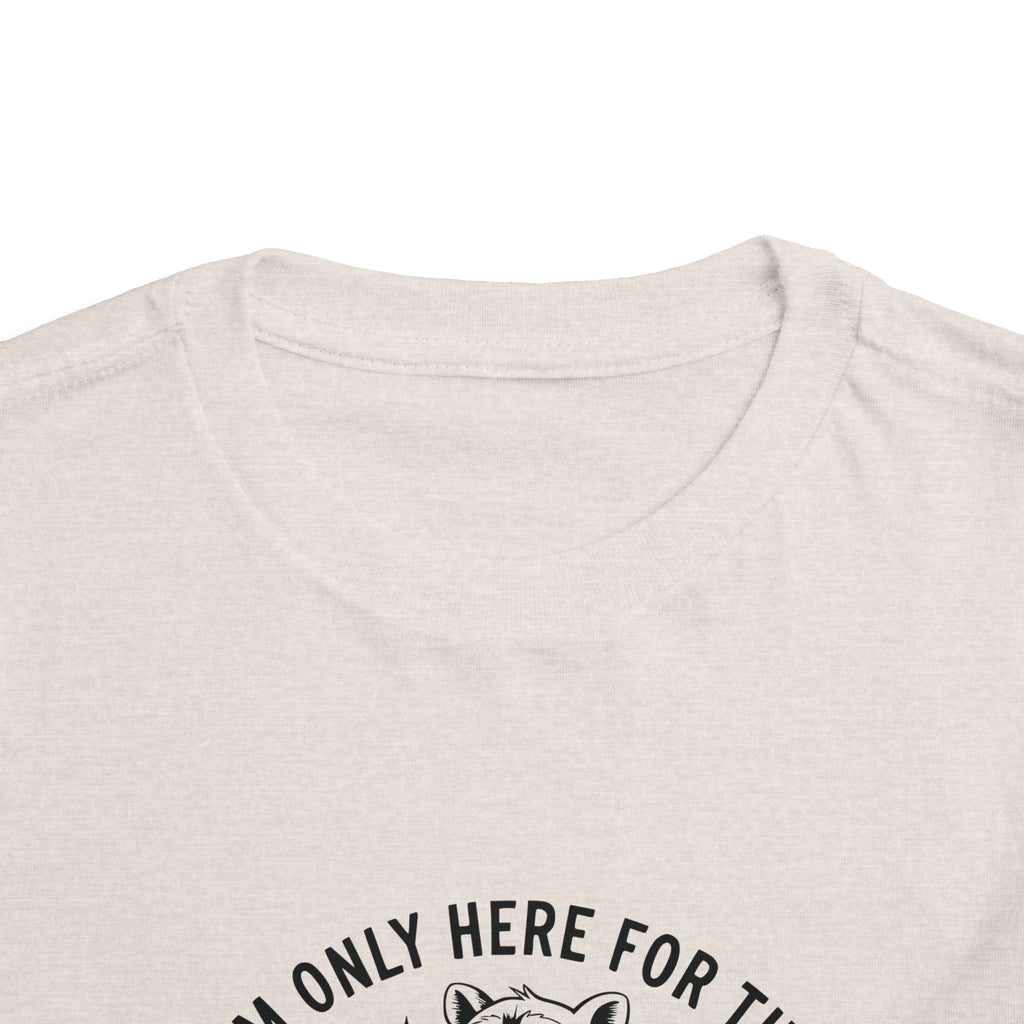 Graphic Toddler T-Shirt - I'm Only Here For The Snacks | Kids clothes by atgodanddesigns