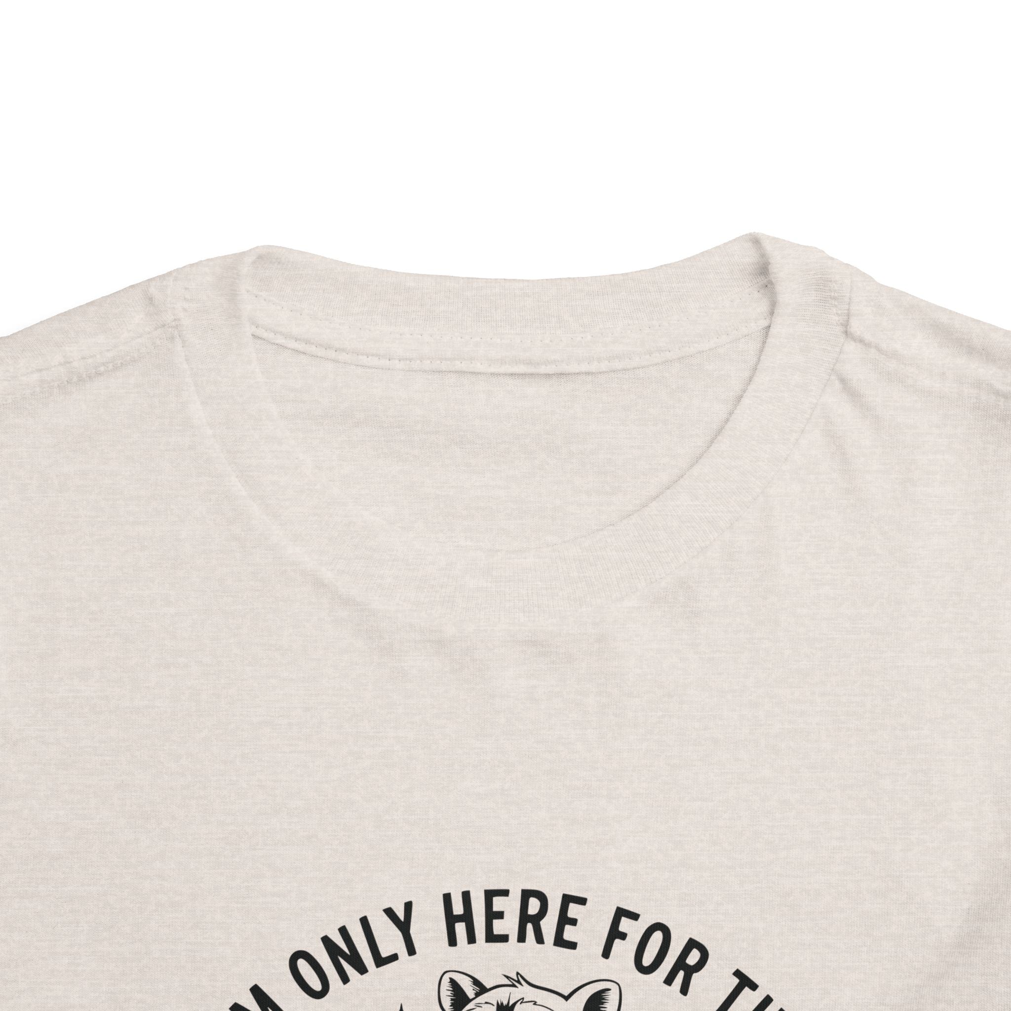 Graphic Toddler T-Shirt - I'm Only Here For The Snacks | Kids clothes by atgodanddesigns