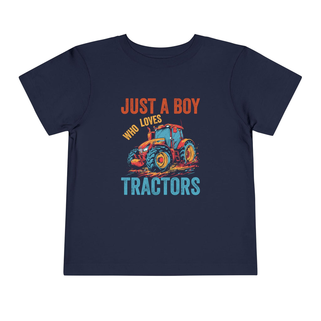 Graphic Toddler T-Shirt - Just A Boy Who Loves Tractors | Kids clothes by atgodanddesigns
