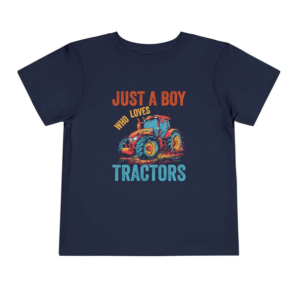 Graphic Toddler T-Shirt - Just A Boy Who Loves Tractors | Kids clothes by atgodanddesigns