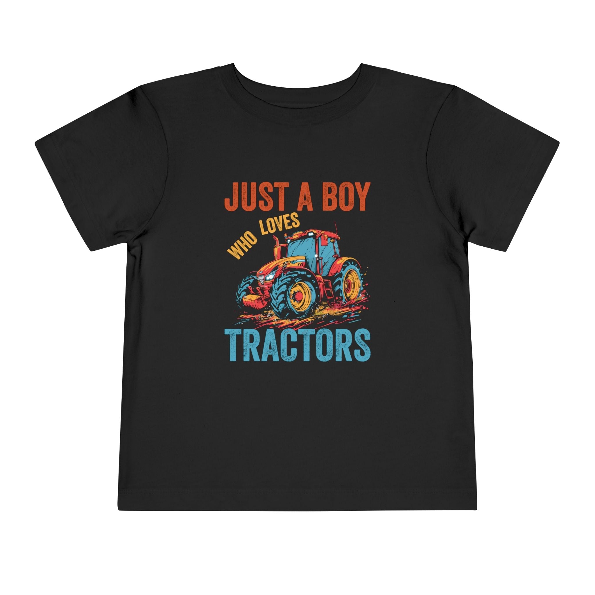 Graphic Toddler T-Shirt - Just A Boy Who Loves Tractors | Kids clothes by atgodanddesigns