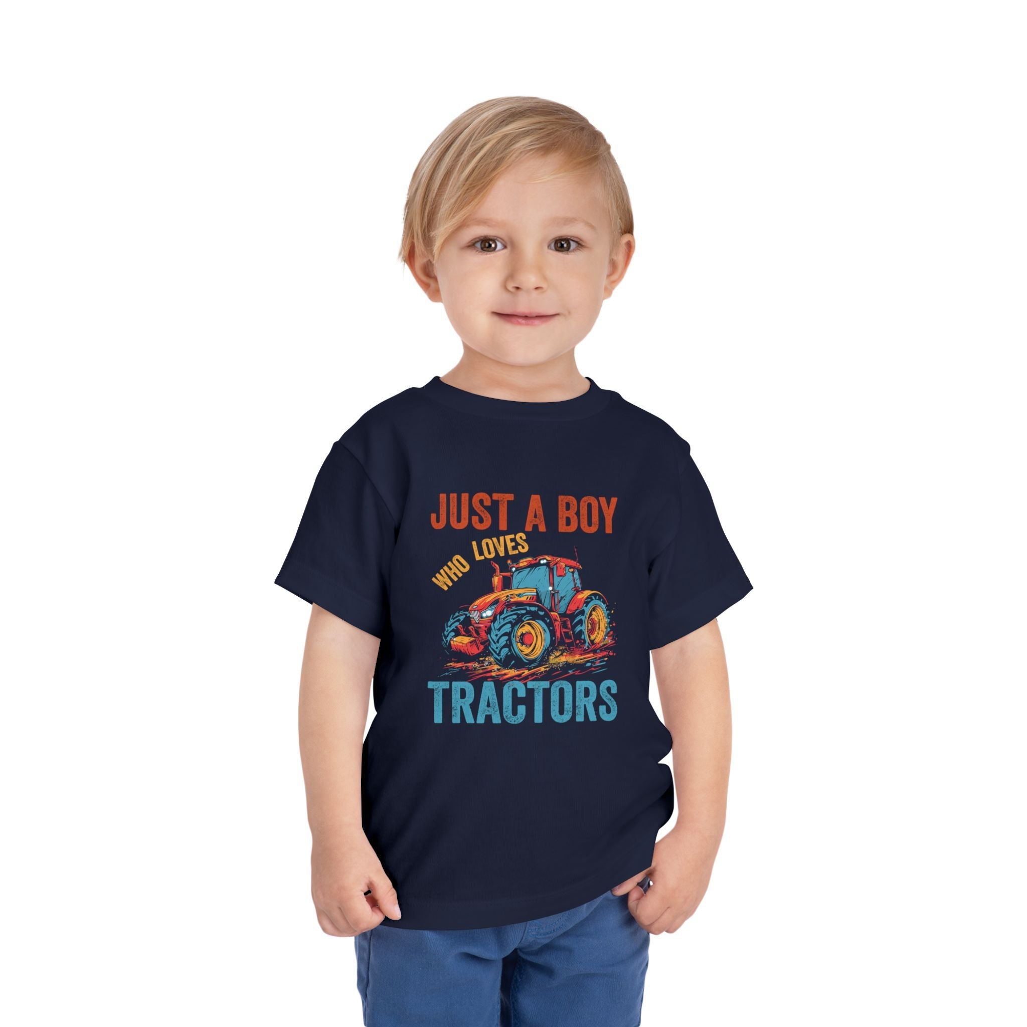 Graphic Toddler T-Shirt - Just A Boy Who Loves Tractors | Kids clothes by atgodanddesigns