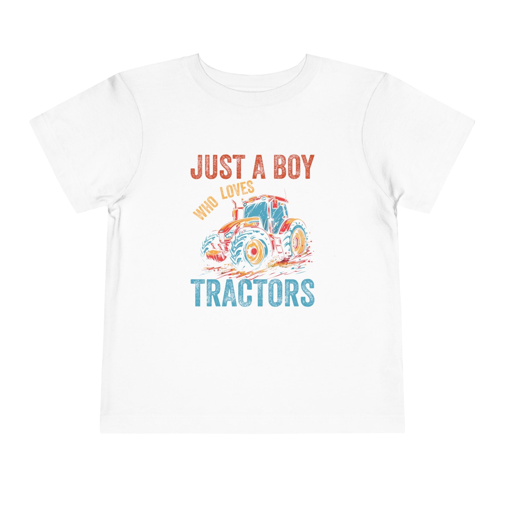 Graphic Toddler T-Shirt - Just A Boy Who Loves Tractors | Kids clothes by atgodanddesigns