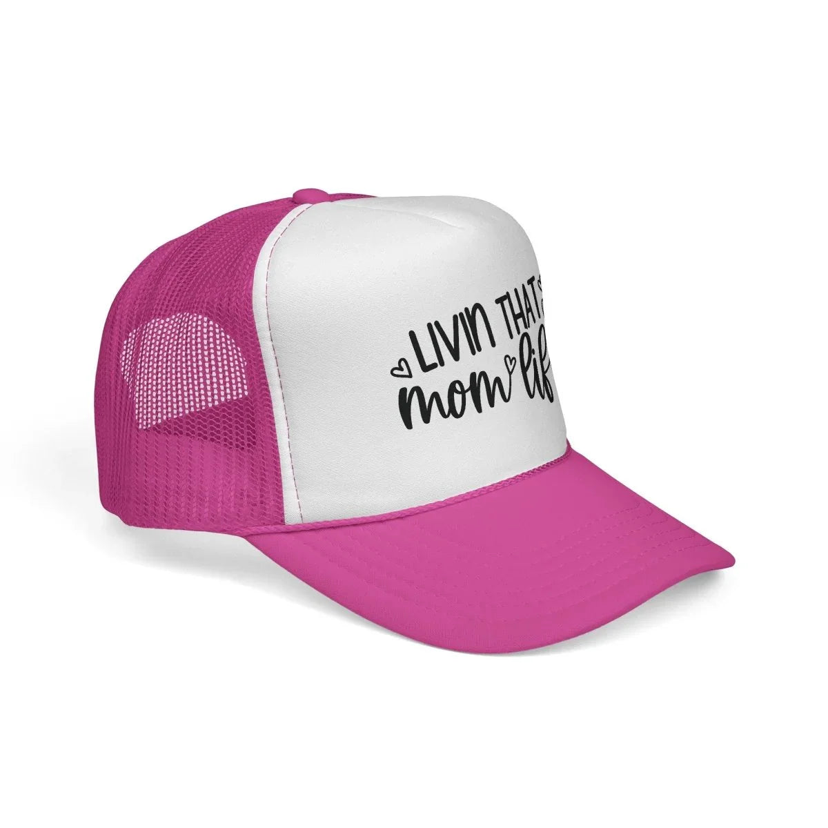 Graphic Trucker Cap - Livin' That Mom Life | Hats by atgodanddesigns