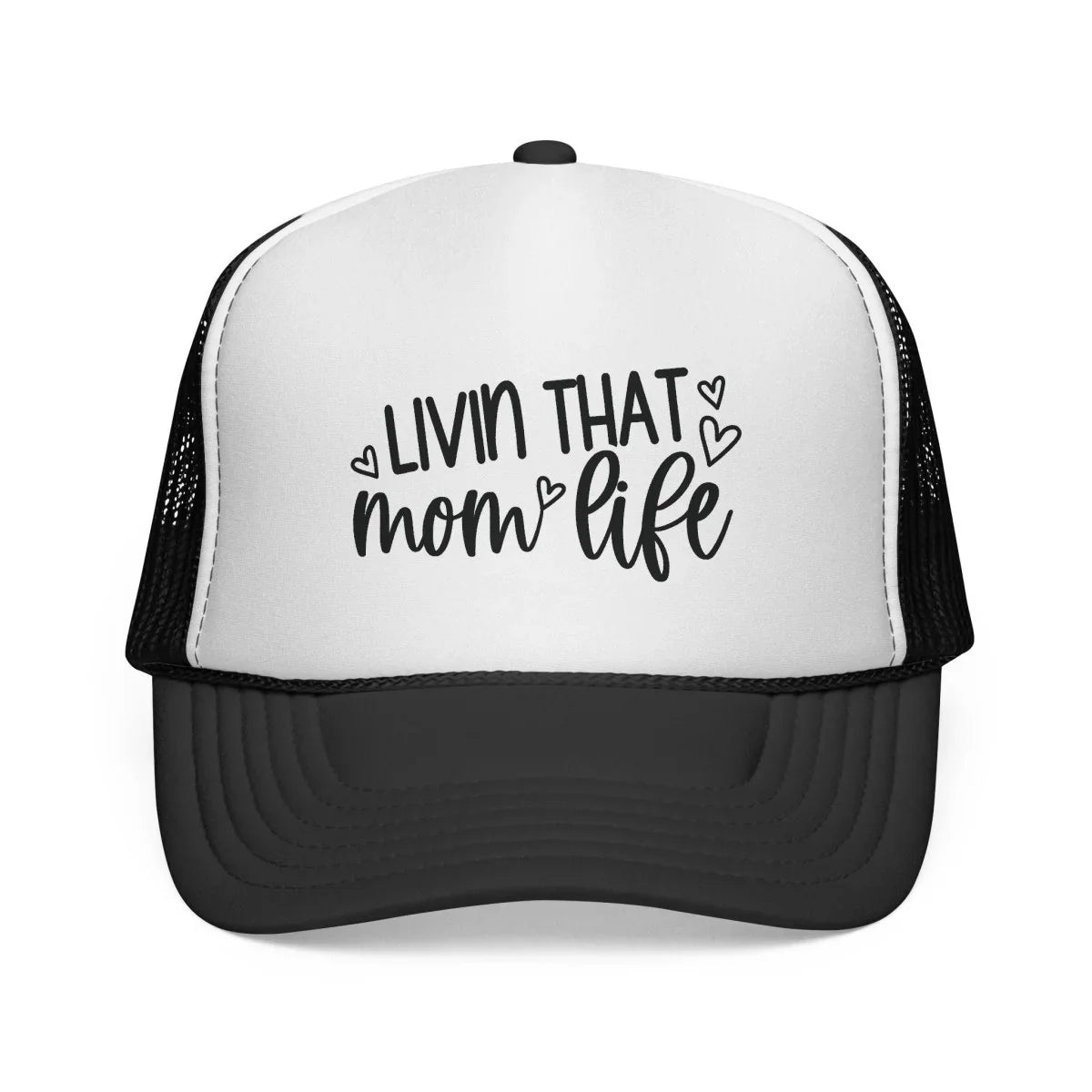 Graphic Trucker Cap - Livin' That Mom Life | Hats by atgodanddesigns