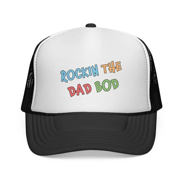 Graphic Trucker Cap - Rockin’ the Dad Bod | Hats by atgodanddesigns