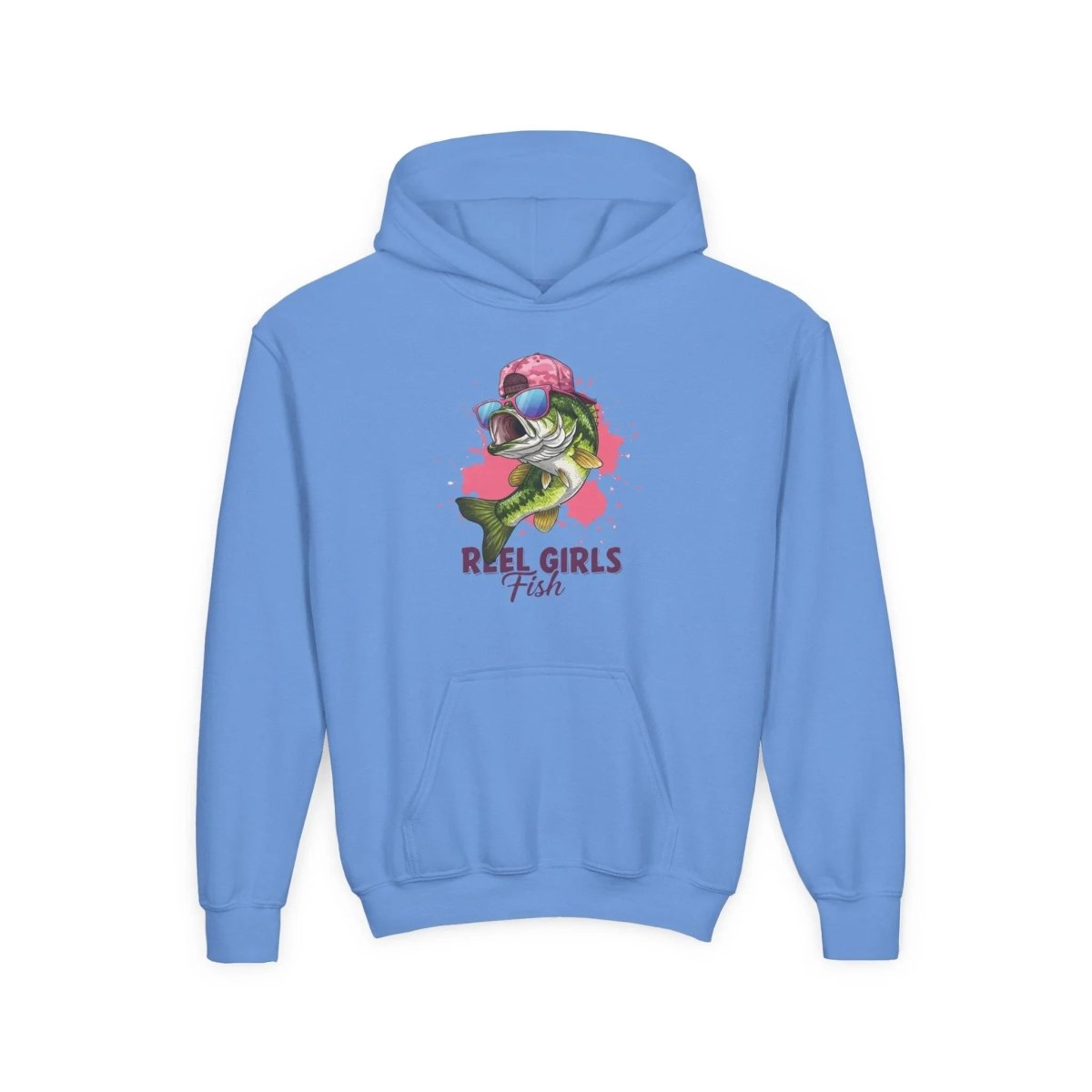Graphic Youth Hoodie - Reel Girls Fish | Kids clothes by atgodanddesigns