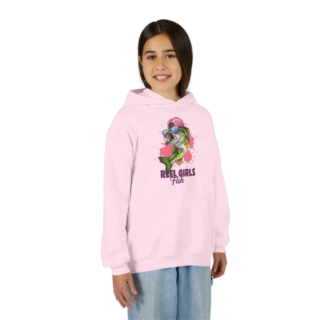 Graphic Youth Hoodie - Reel Girls Fish | Kids clothes by atgodanddesigns