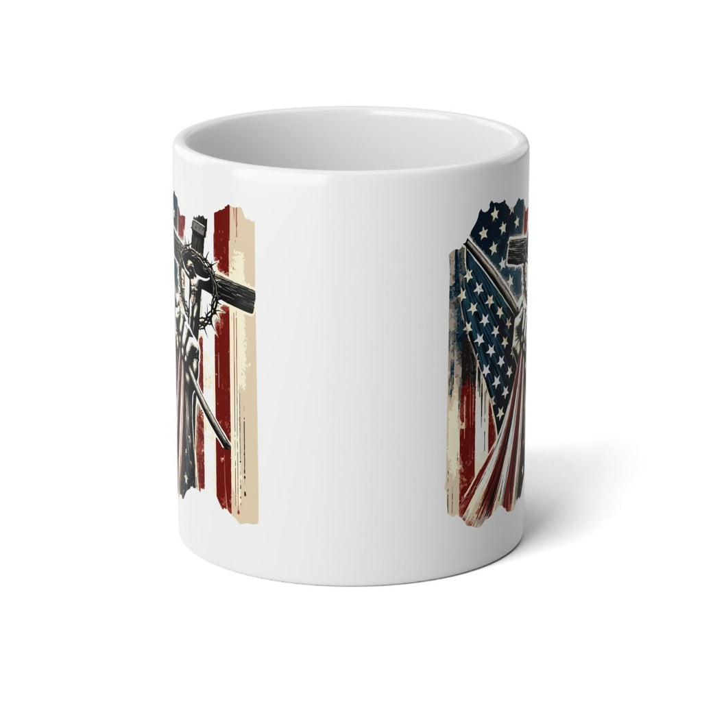 Graphics Jumbo Mug (20oz) - American Flag | Mug by atgodanddesigns