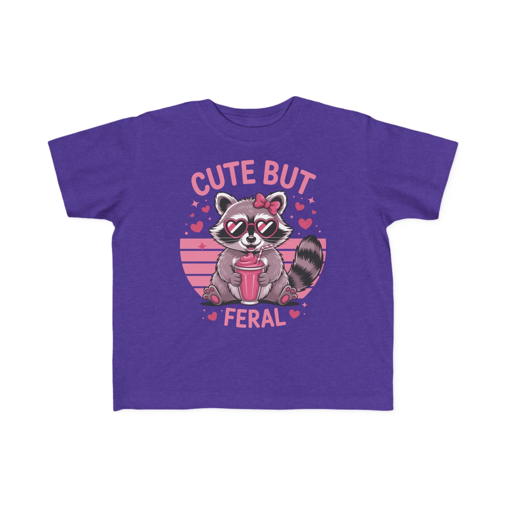 Graphics Toddler Girls T-Shirt - Cute But Feral | Kids clothes by atgodanddesigns