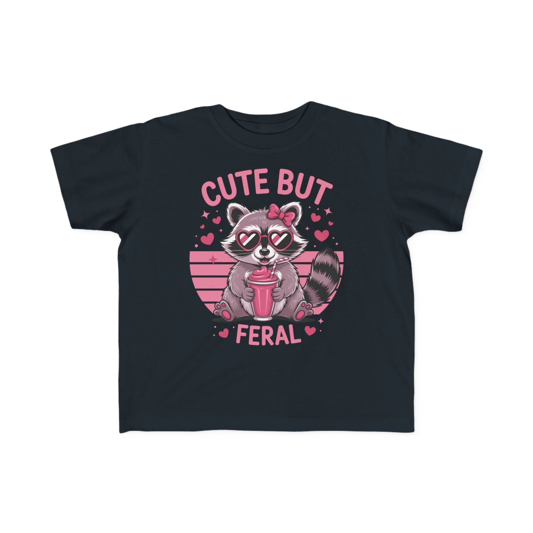 Graphics Toddler Girls T-Shirt - Cute But Feral | Kids clothes by atgodanddesigns