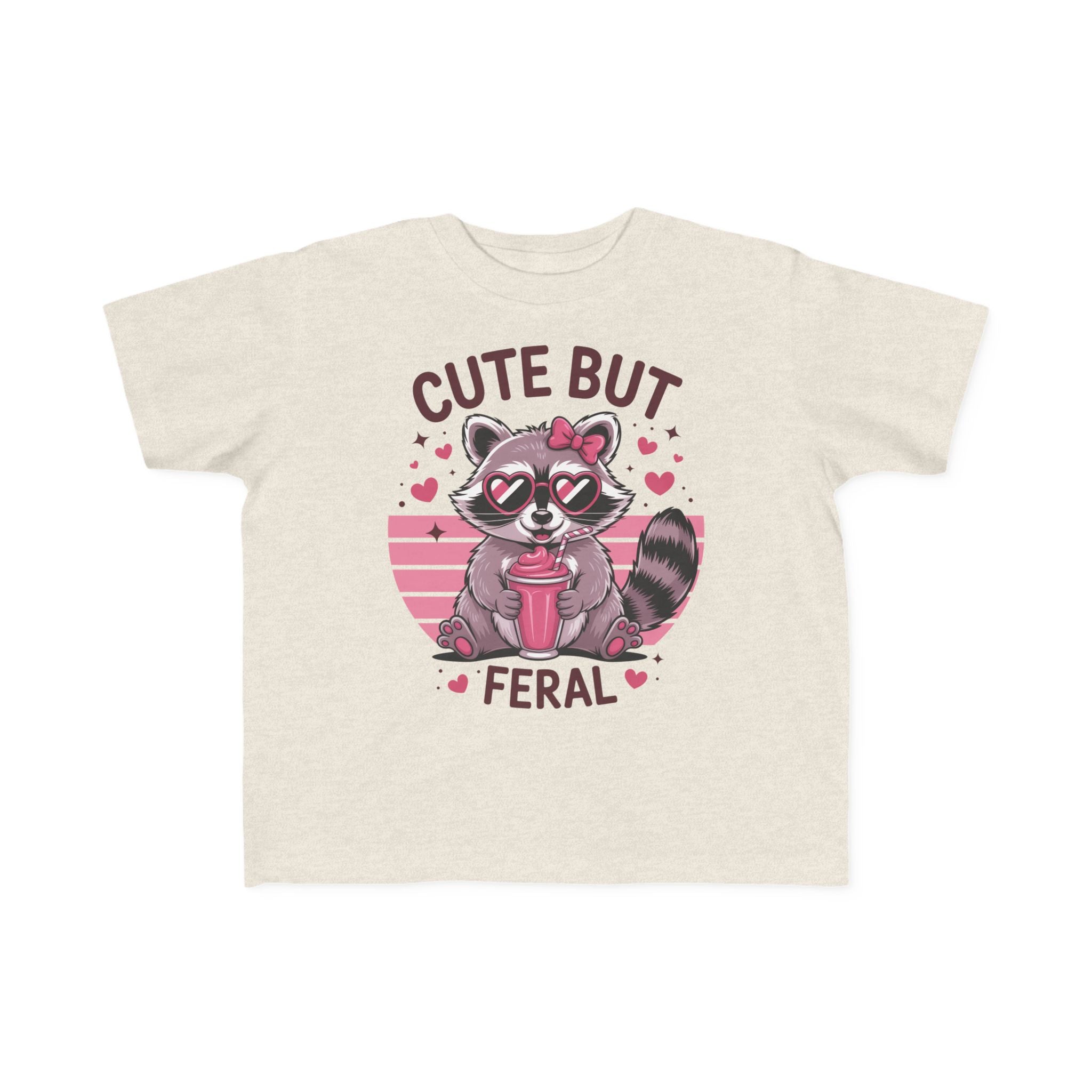 Graphics Toddler Girls T-Shirt - Cute But Feral | Kids clothes by atgodanddesigns