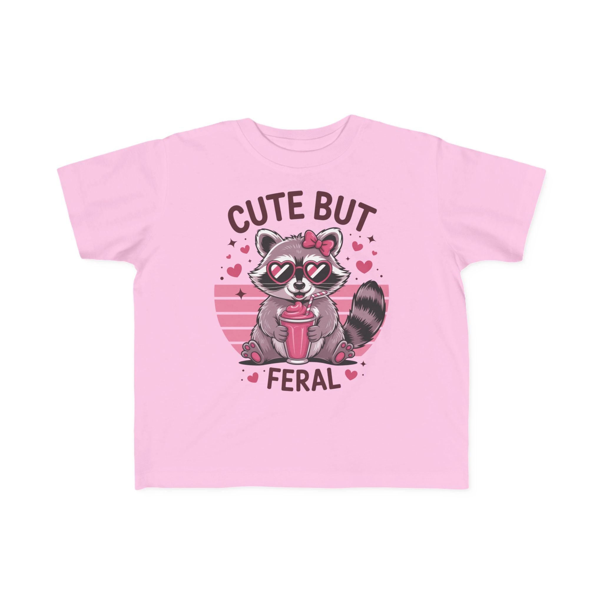 Graphics Toddler Girls T-Shirt - Cute But Feral | Kids clothes by atgodanddesigns