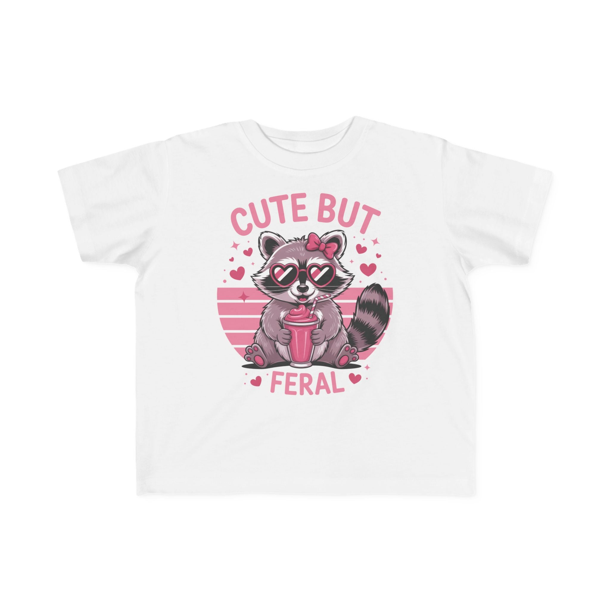 Graphics Toddler Girls T-Shirt - Cute But Feral | Kids clothes by atgodanddesigns