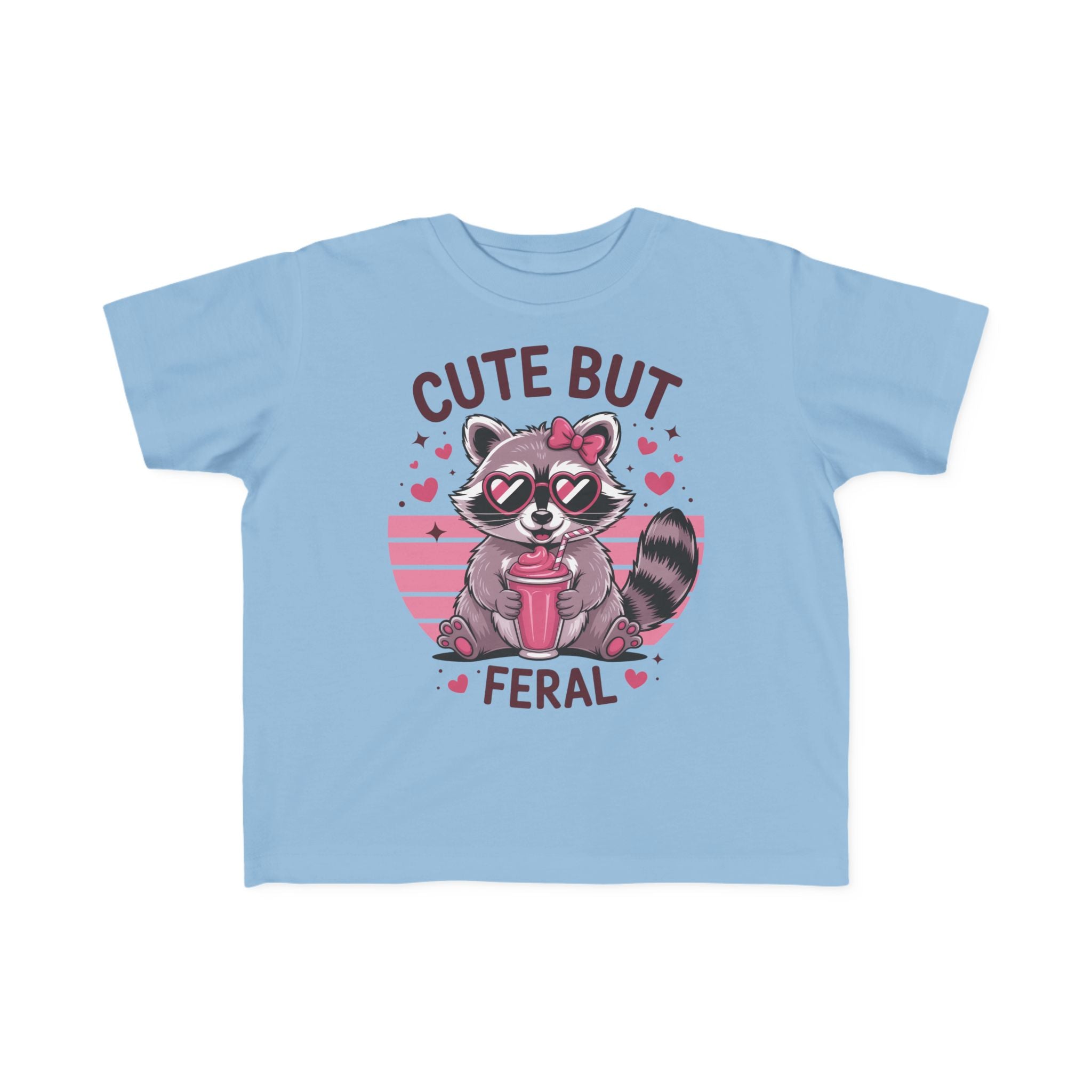 Graphics Toddler Girls T-Shirt - Cute But Feral | Kids clothes by atgodanddesigns