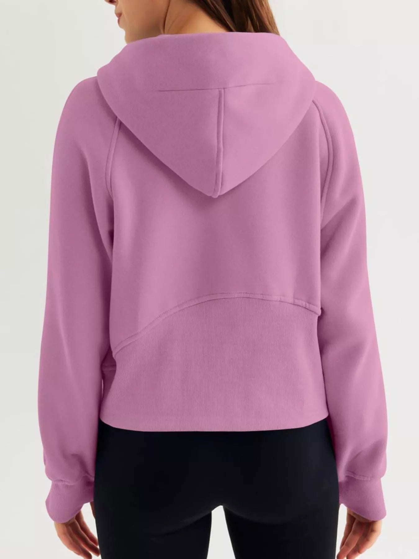 Half Zip Raglan Sleeve Hoodie | by atgodanddesigns