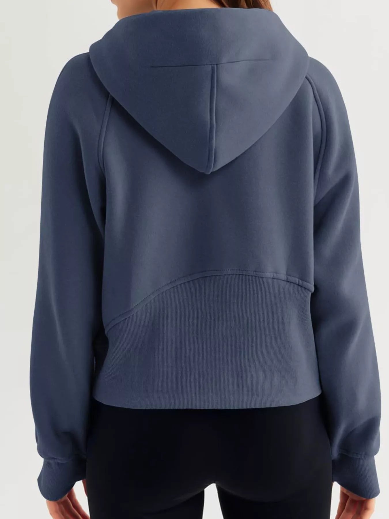 Half Zip Raglan Sleeve Hoodie | by atgodanddesigns