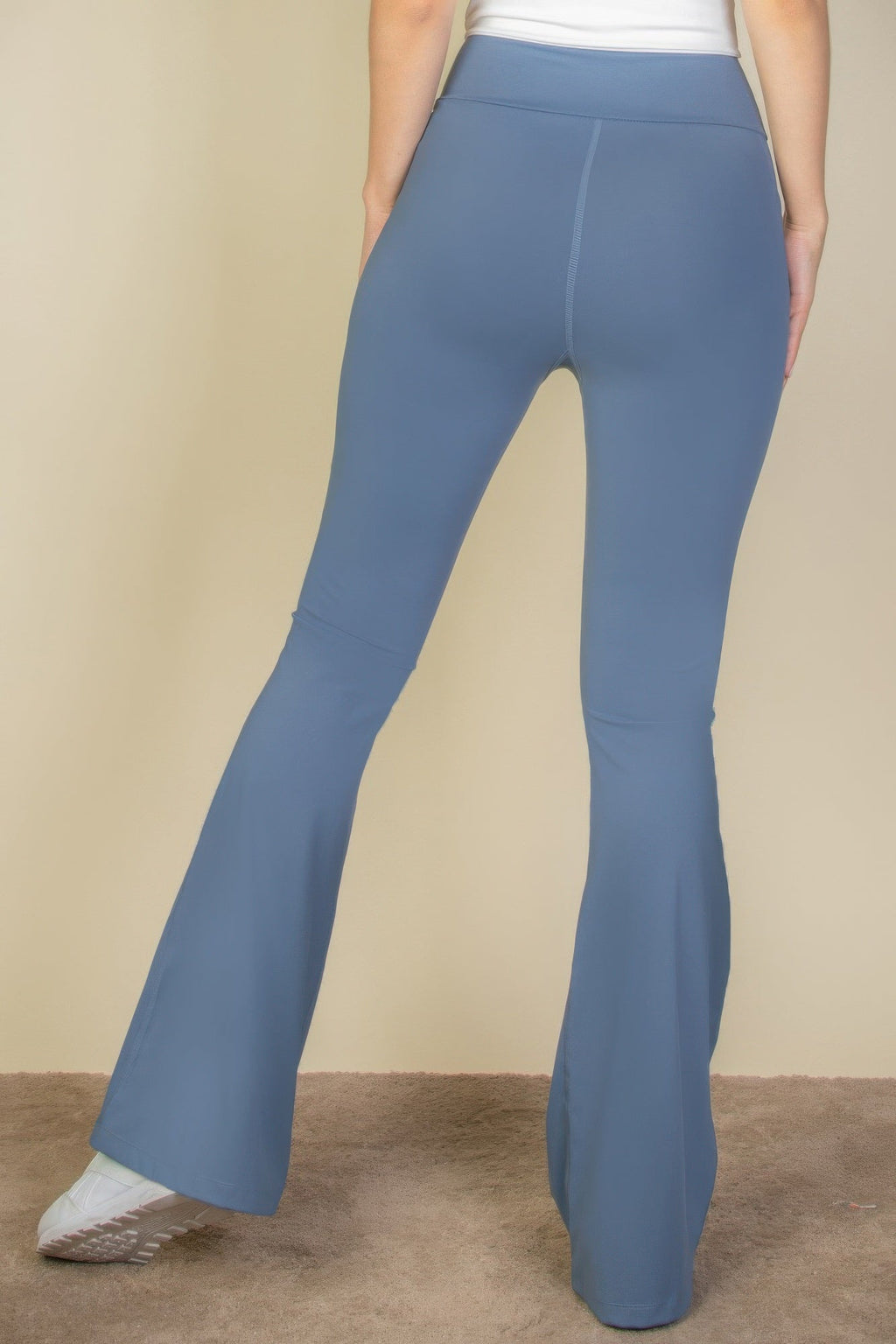 High Waist Side Pocket Flare Leggings | by atgodanddesigns