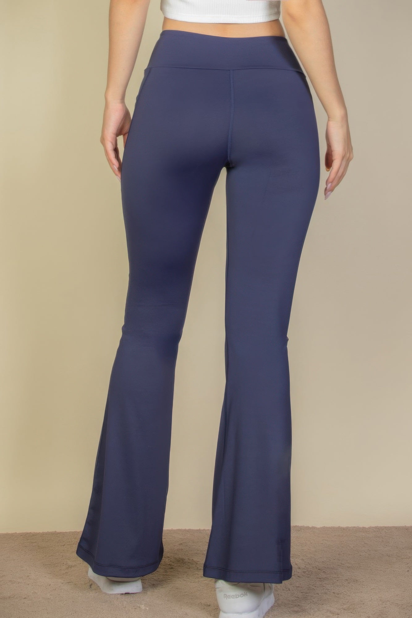 High Waist Side Pocket Flare Leggings | by atgodanddesigns