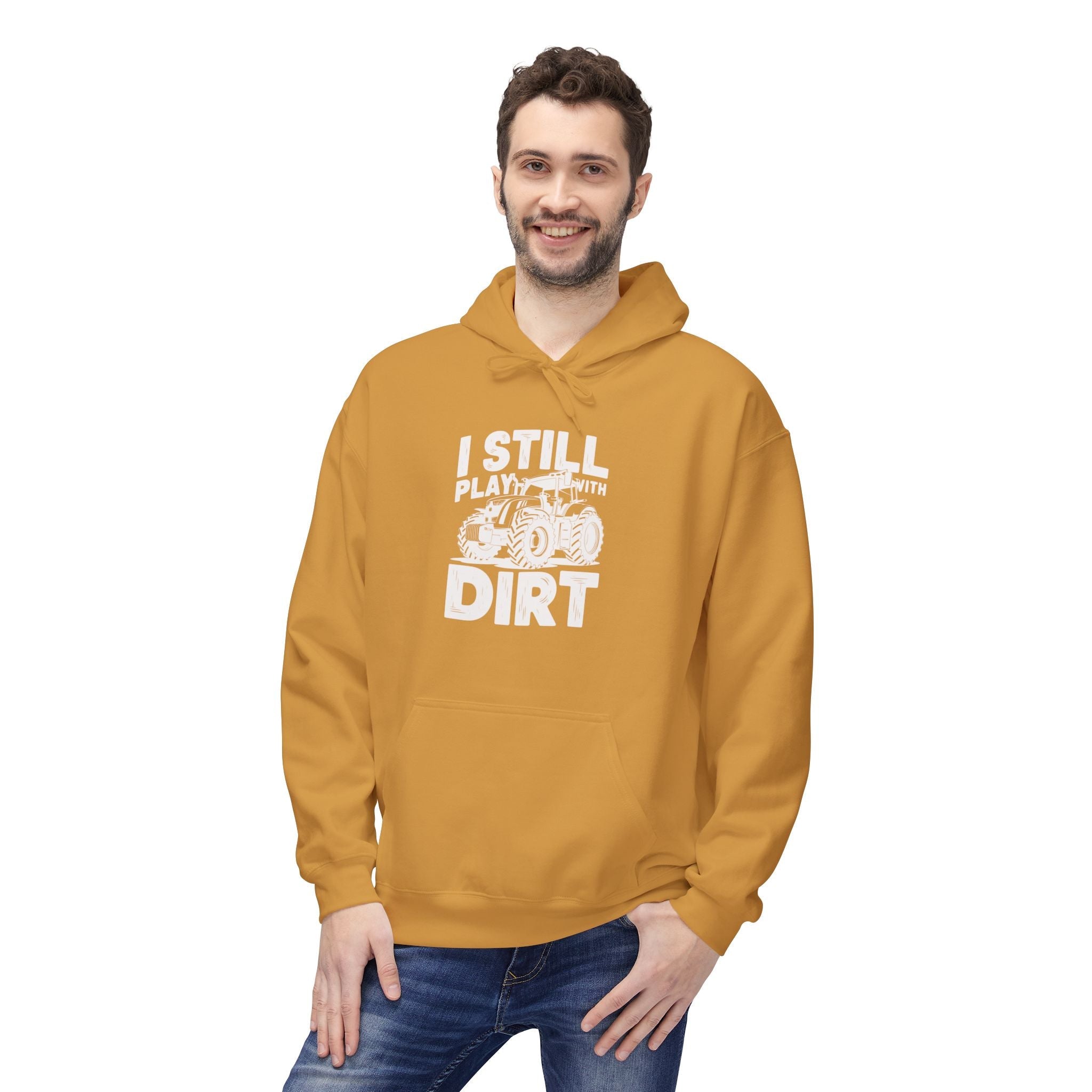 Homestead Men's Fleece Hoodie - I Still Pay With Dirt | Hoodie by atgodanddesigns
