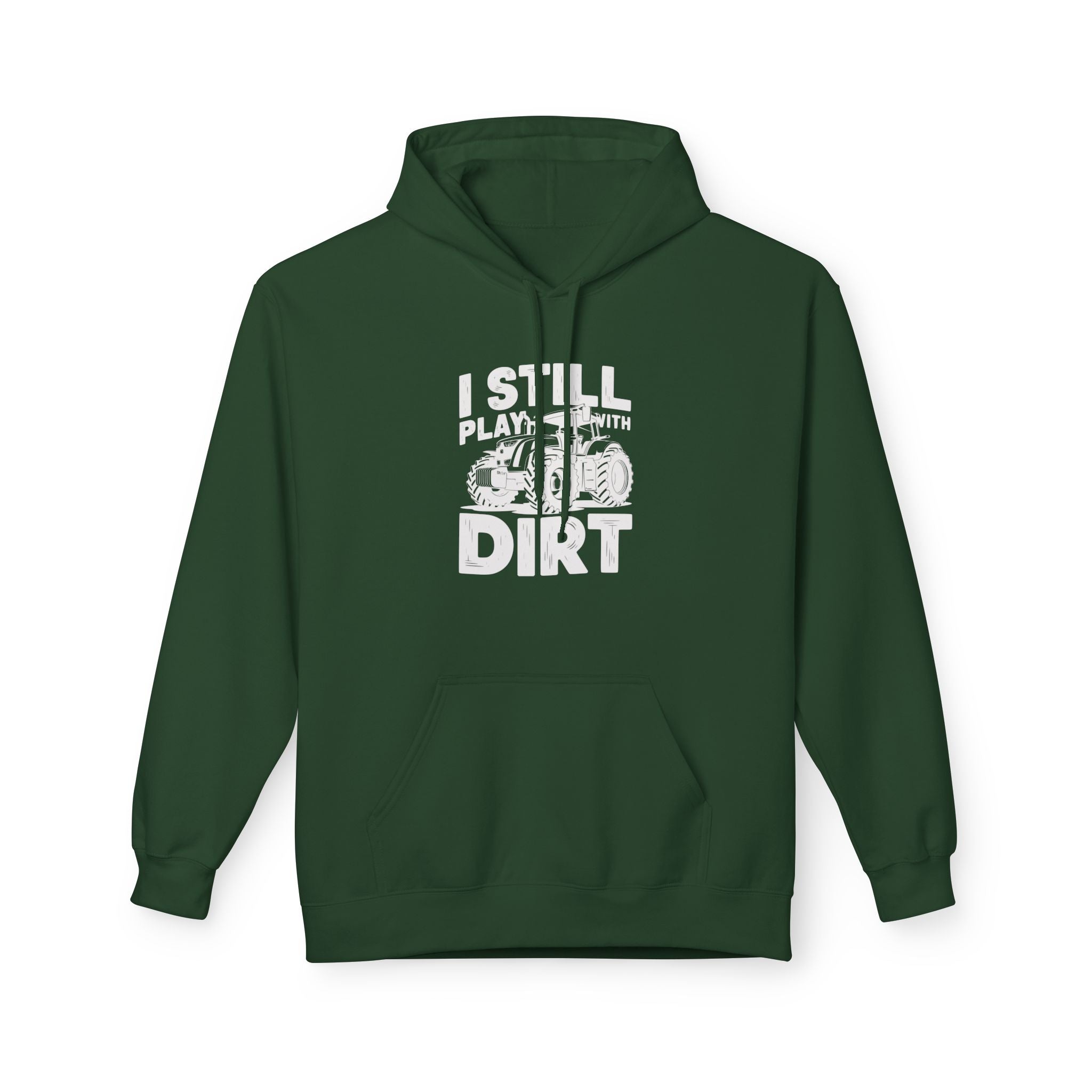 Homestead Men's Fleece Hoodie - I Still Pay With Dirt | Hoodie by atgodanddesigns