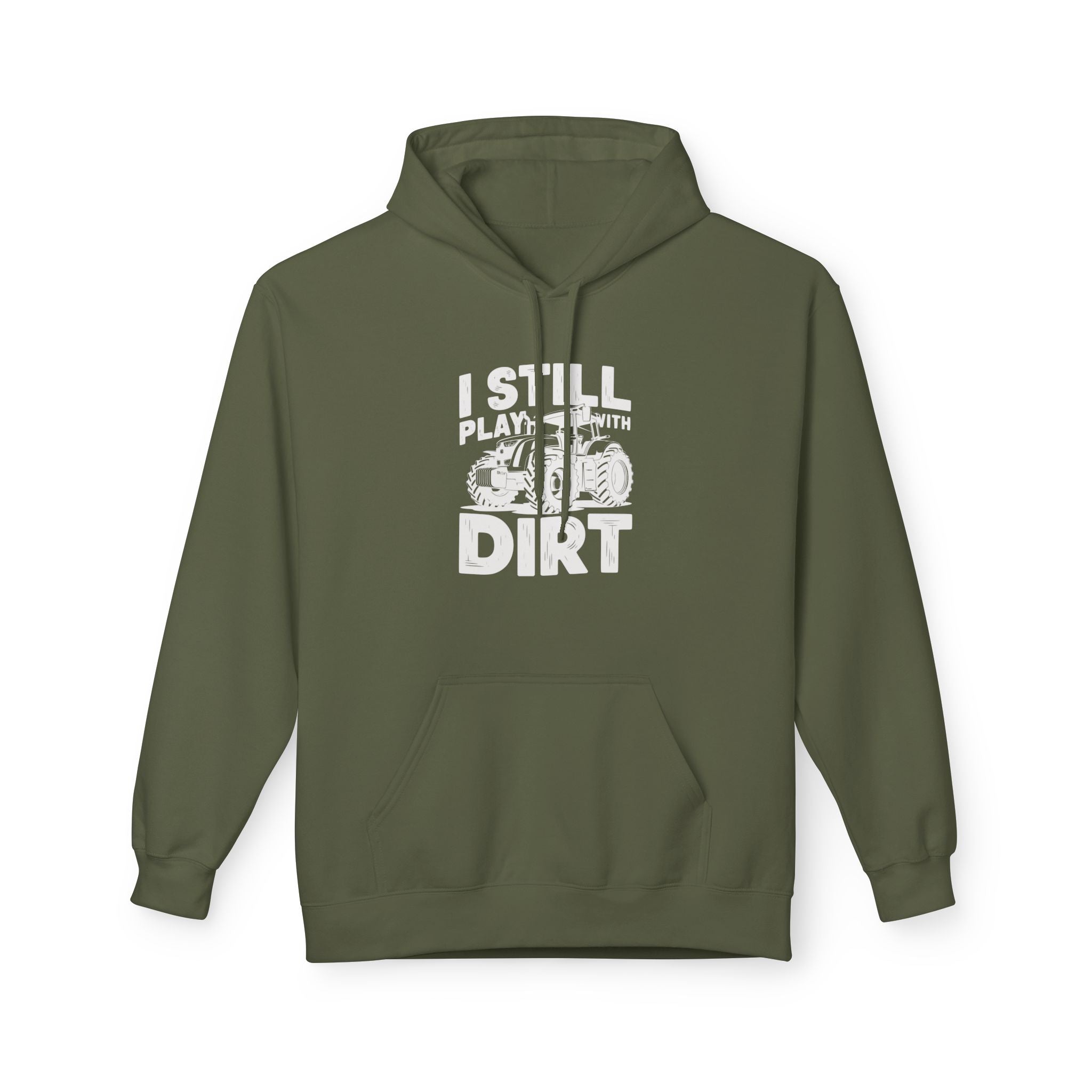 Homestead Men's Fleece Hoodie - I Still Pay With Dirt | Hoodie by atgodanddesigns
