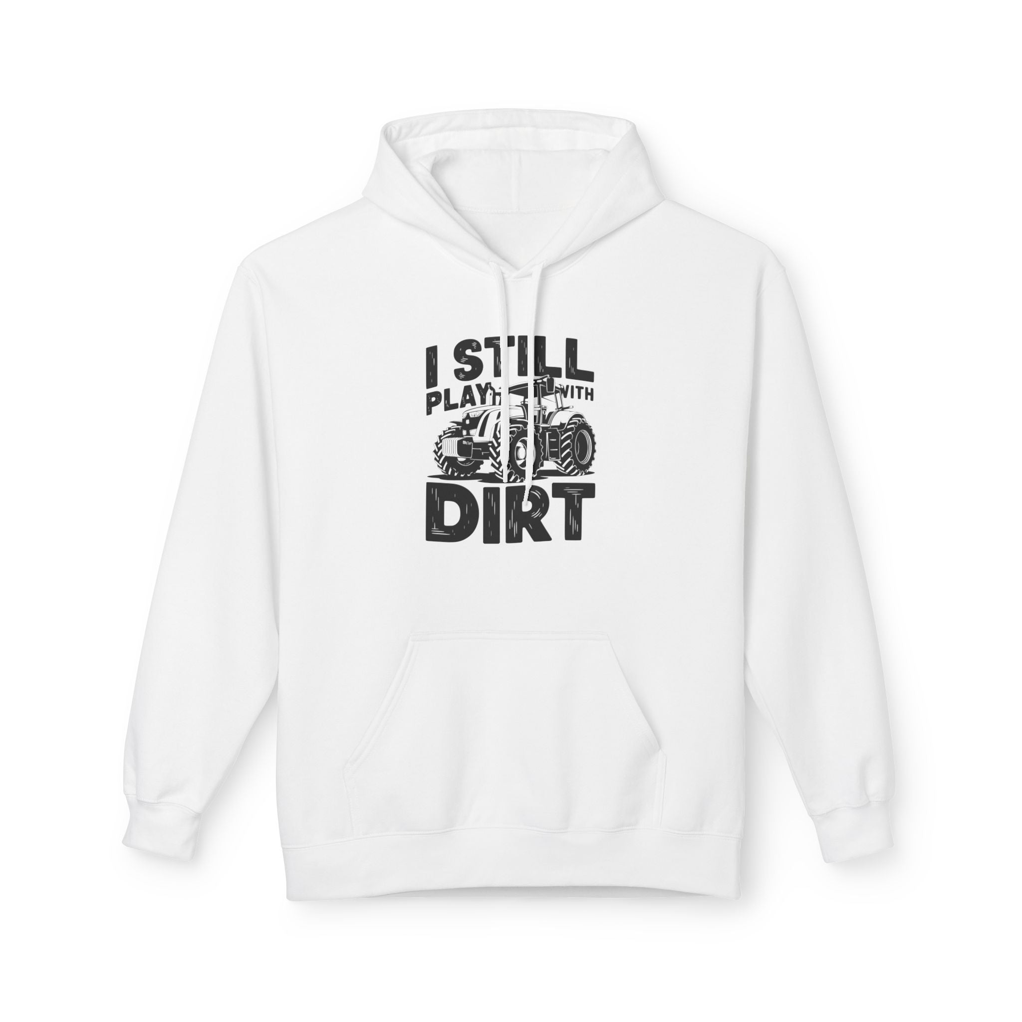 Homestead Men's Fleece Hoodie - I Still Pay With Dirt | Hoodie by atgodanddesigns