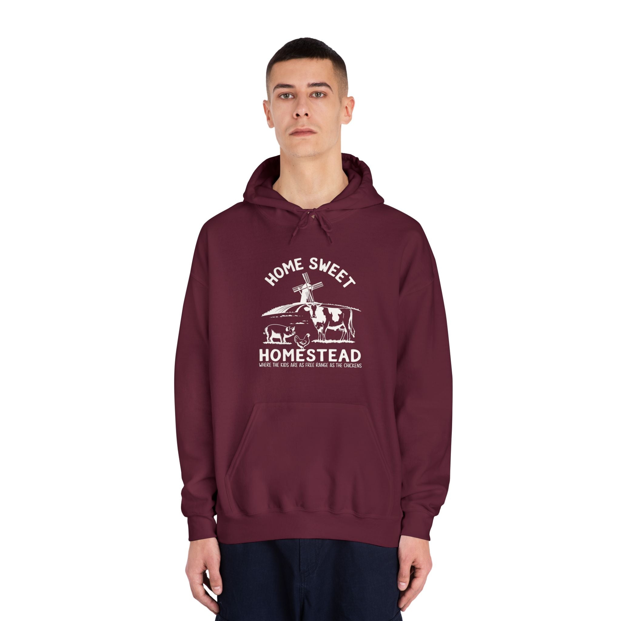 Homestead Men's Hooded Sweatshirt - Home Sweat Homestead | Hoodie by atgodanddesigns
