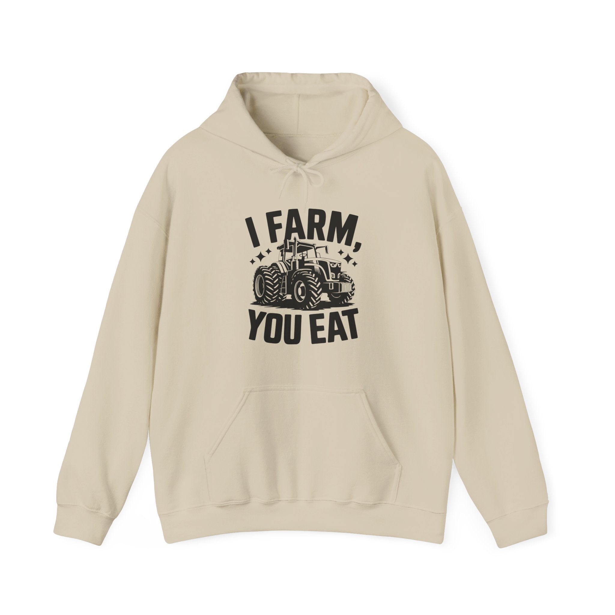 Homestead Men's Hooded Sweatshirt - I Farm, You Eat | Hoodie by atgodanddesigns