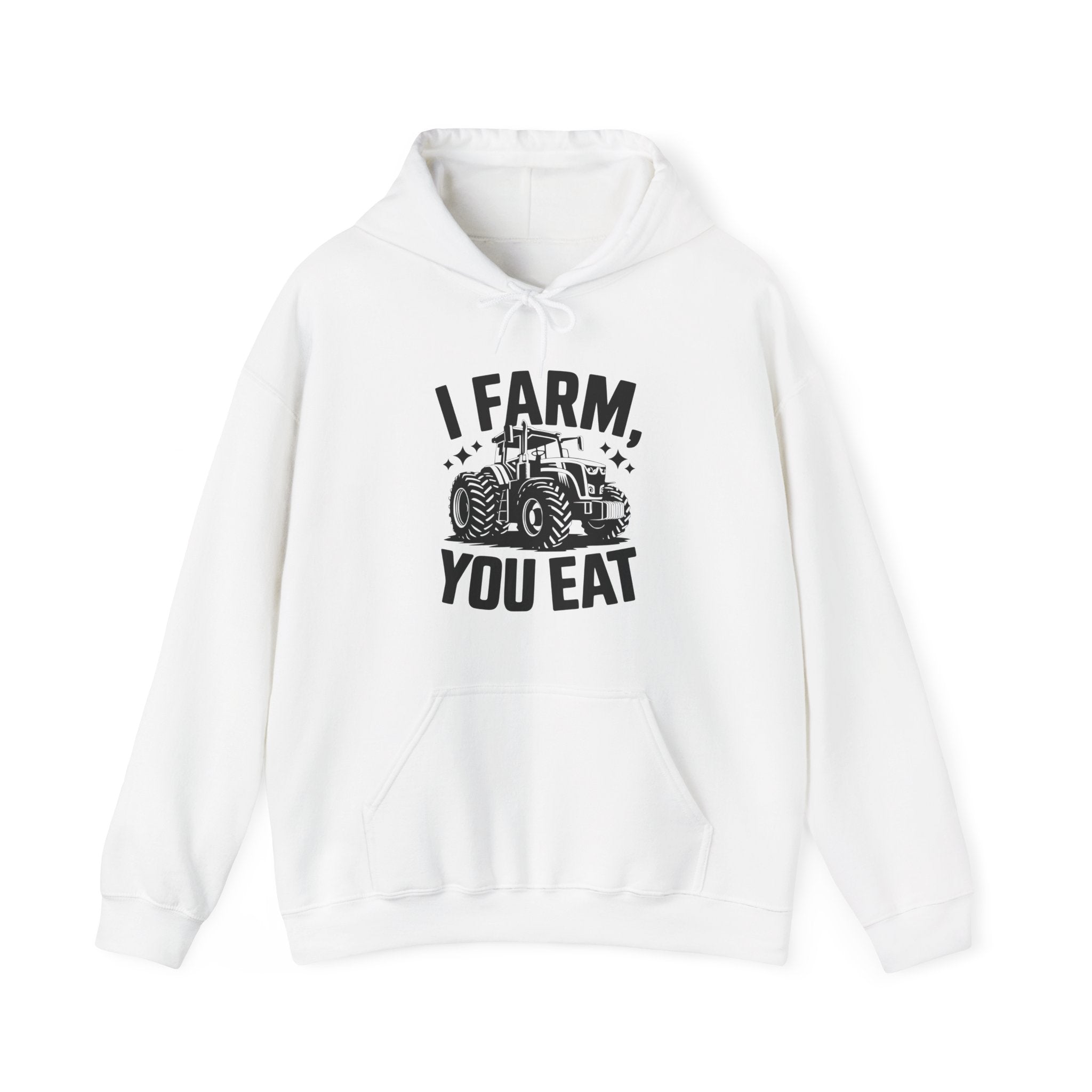 Homestead Men's Hooded Sweatshirt - I Farm, You Eat | Hoodie by atgodanddesigns