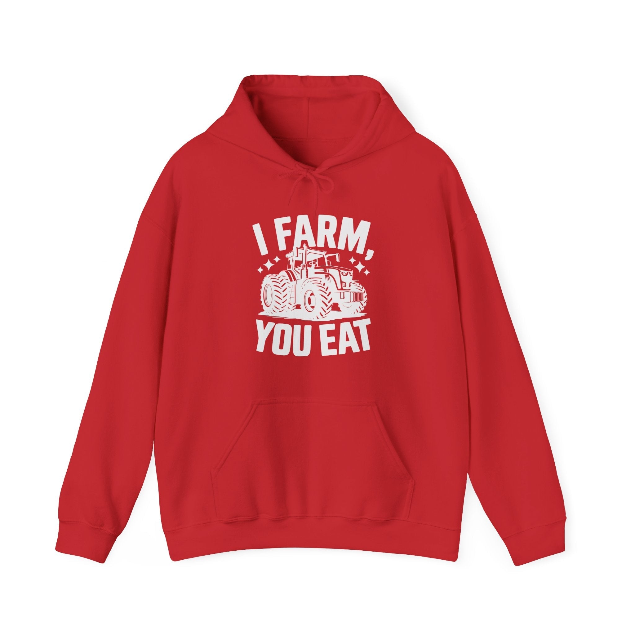Homestead Men's Hooded Sweatshirt - I Farm, You Eat | Hoodie by atgodanddesigns