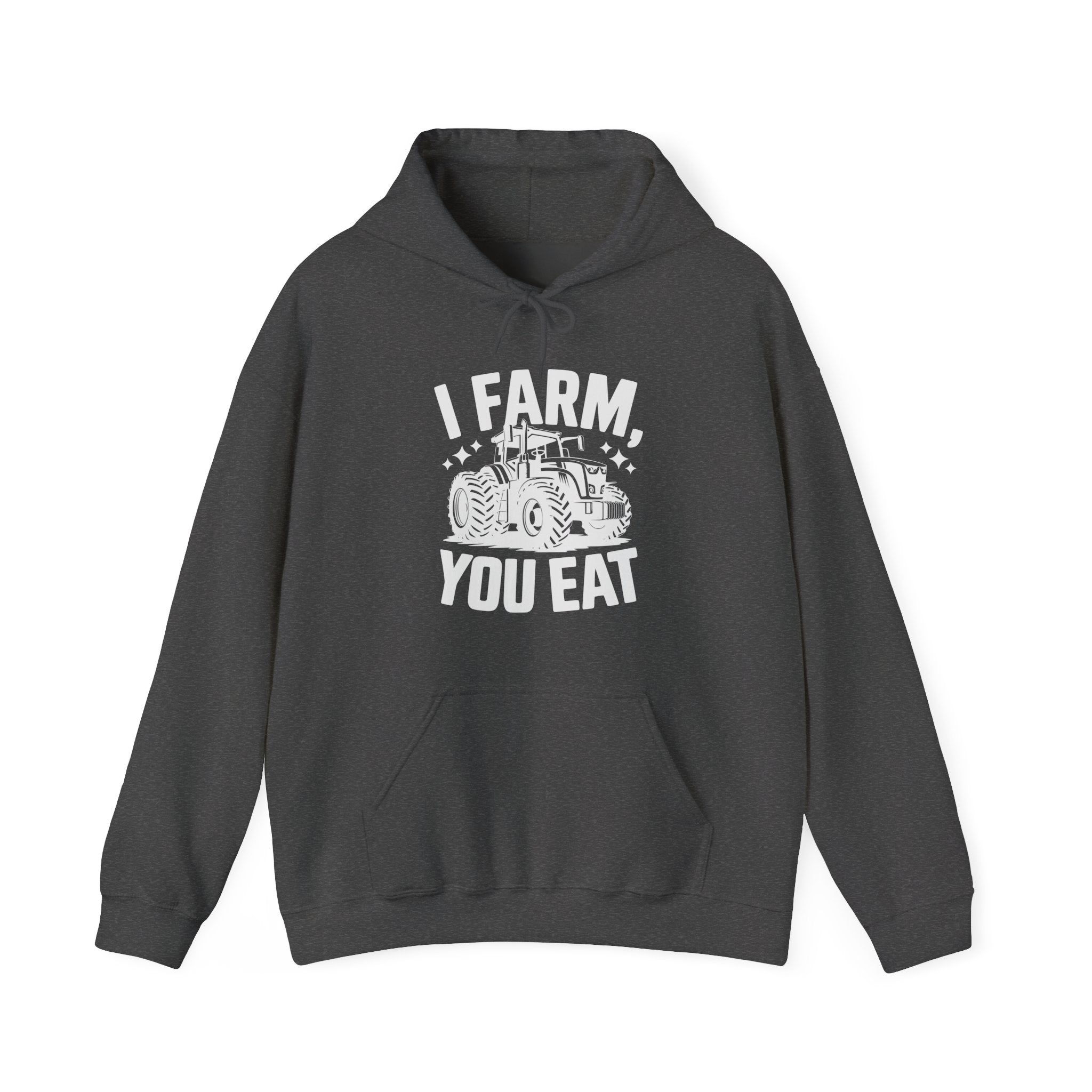 Homestead Men's Hooded Sweatshirt - I Farm, You Eat | Hoodie by atgodanddesigns