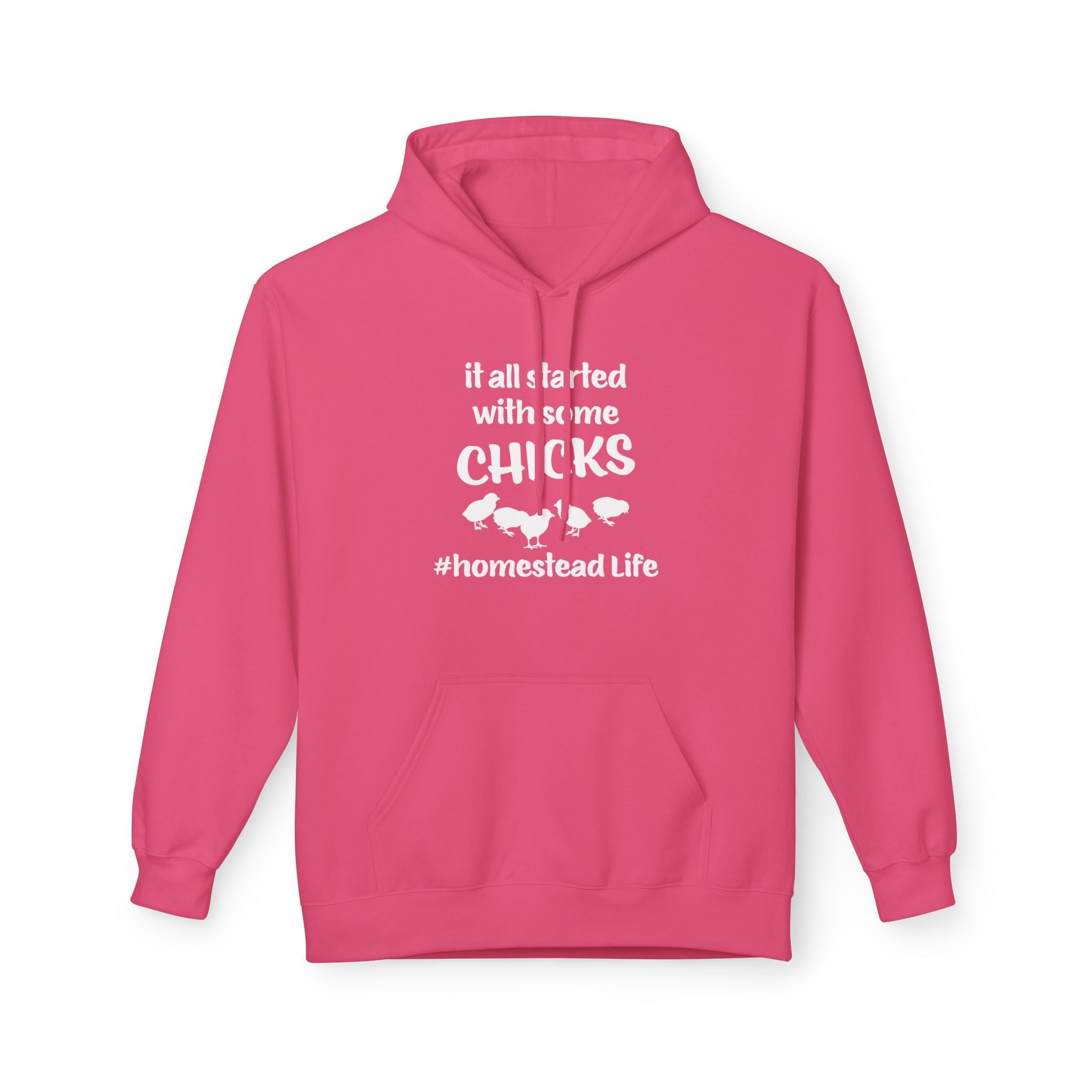 Homestead Men's Hoodie - It All Start With Some Chicks | Hoodie by atgodanddesigns